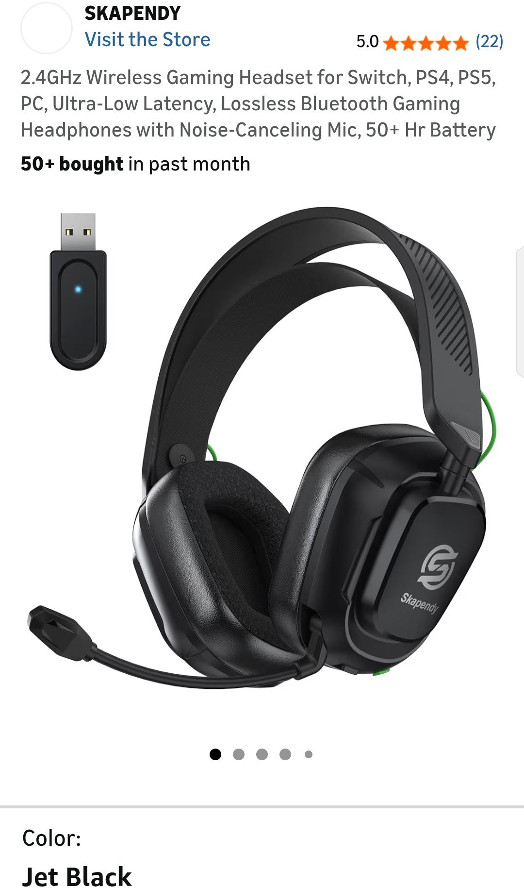 Skapendy wireless gaming headset