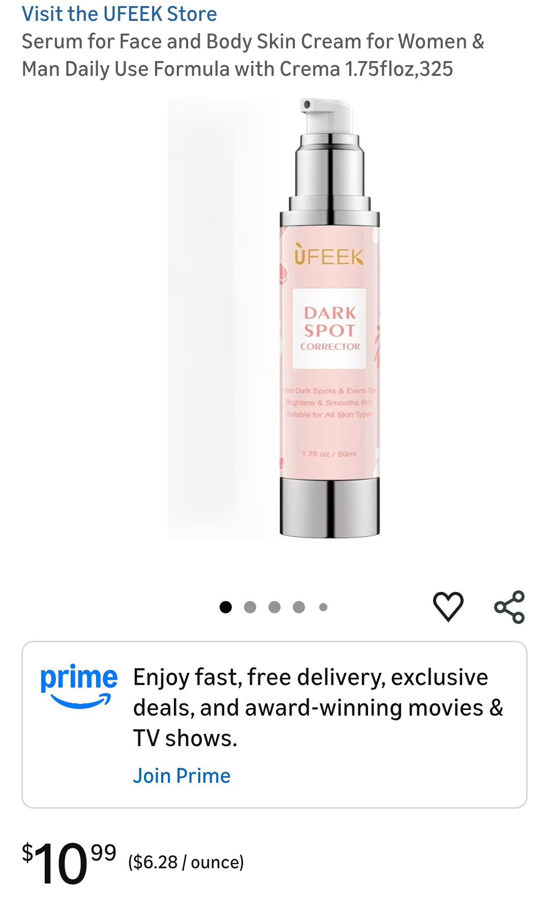 serum for face and body,325