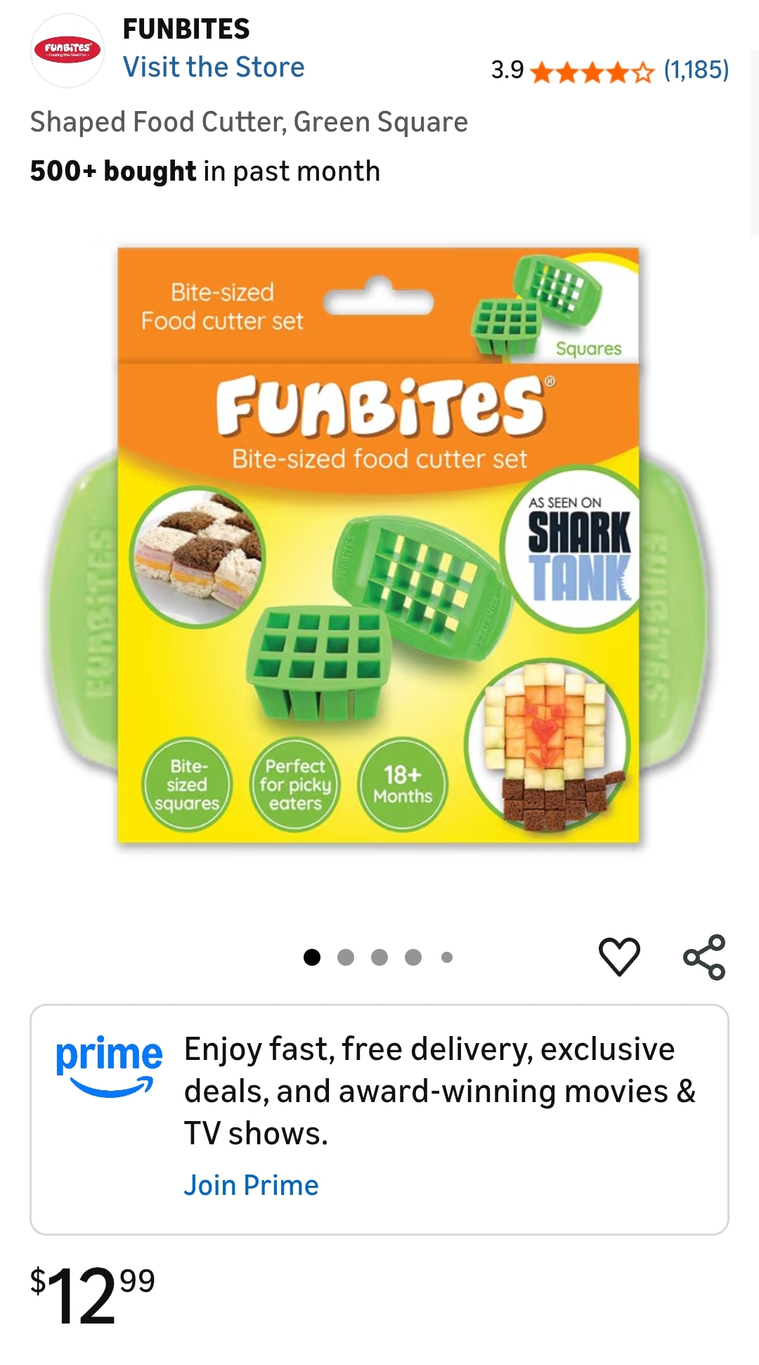Food Cutter Green Squares