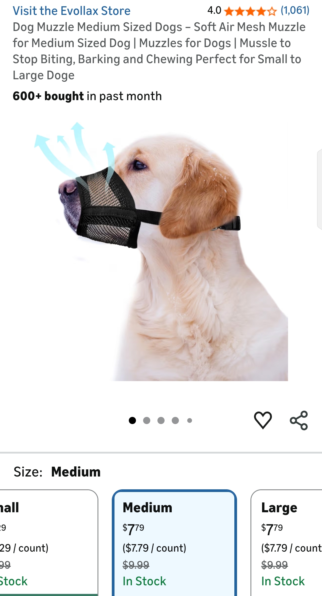 Dog Muzzle Medium