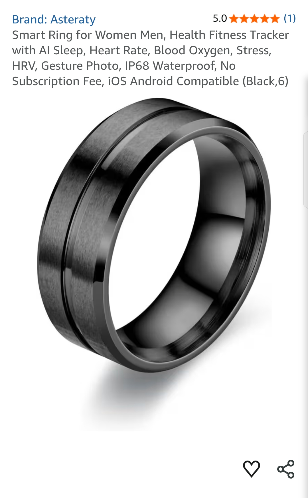 Smart Ring for Women Men,