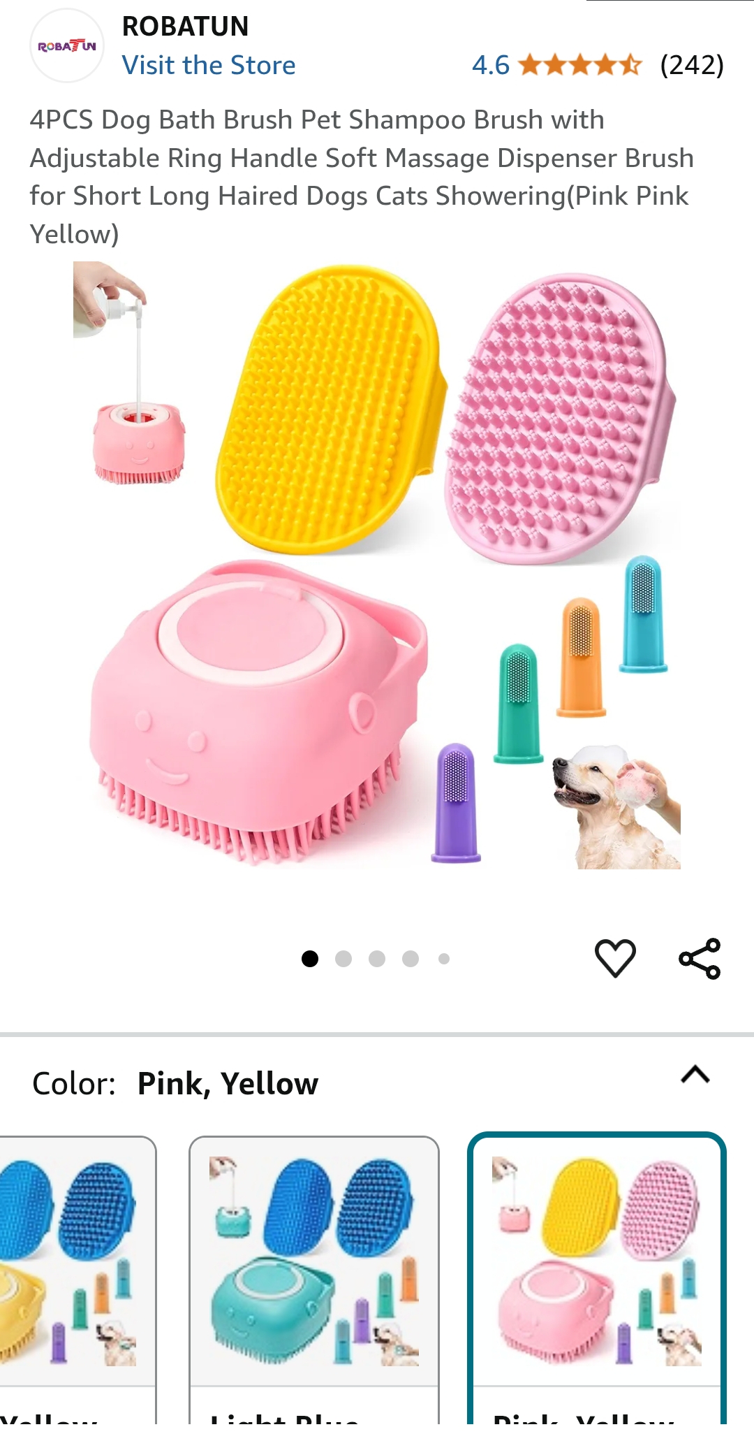 Dog Bath brush