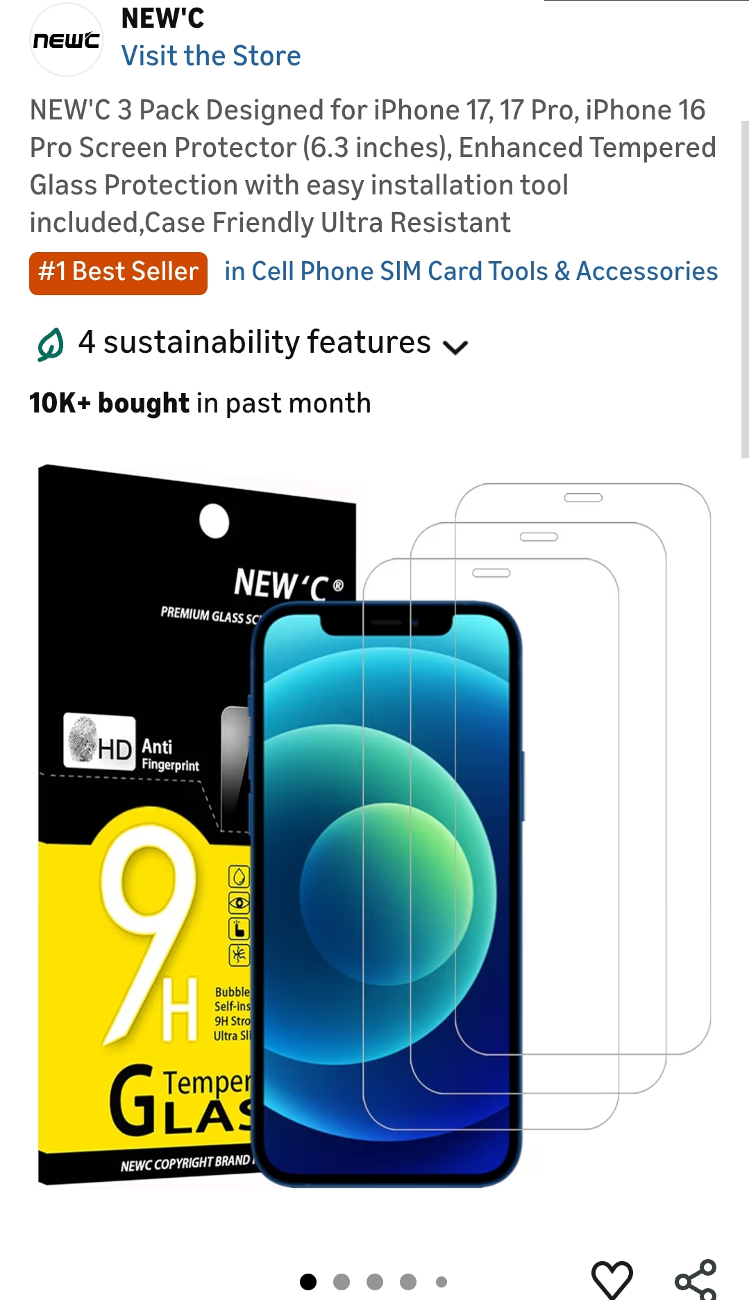 iPhone 17 screen protector