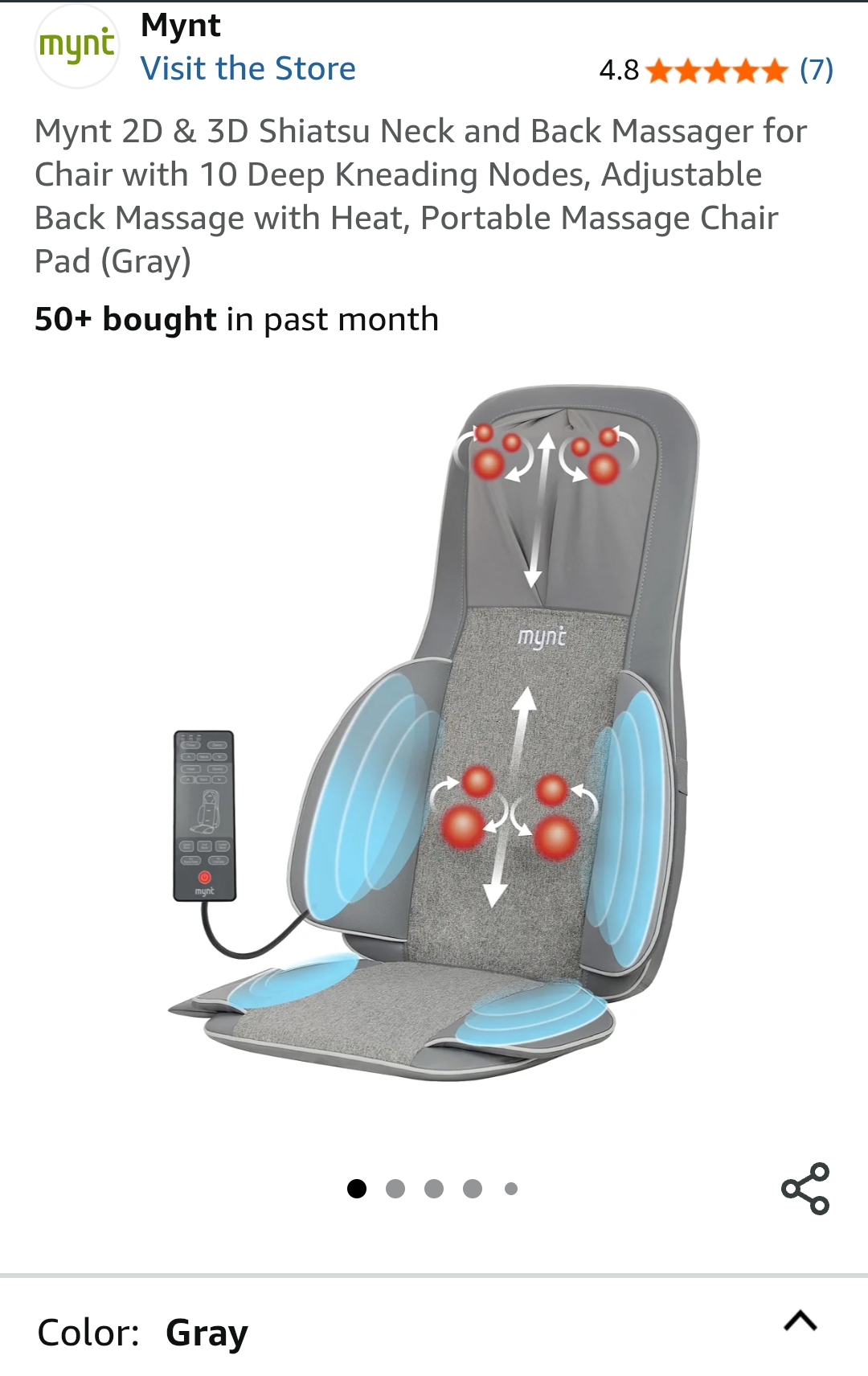 back massager for pain relief deep tissue