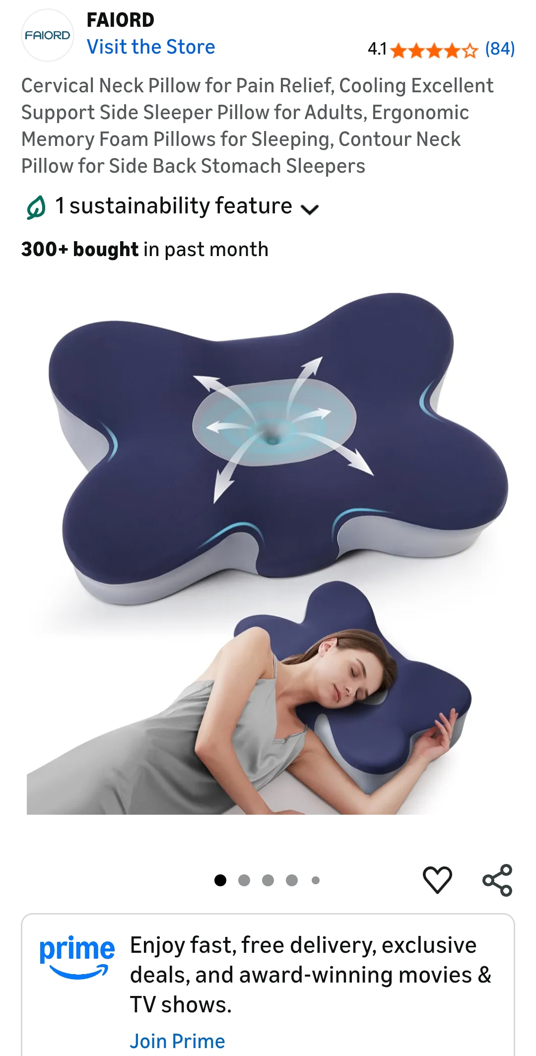 cervical neck pillow for pain relief