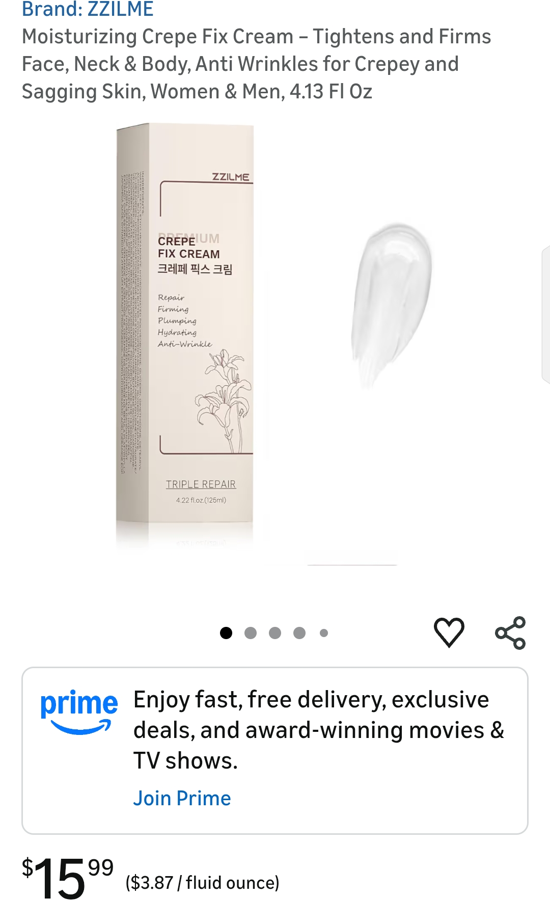 Moisturizing Crepe Fix Cream