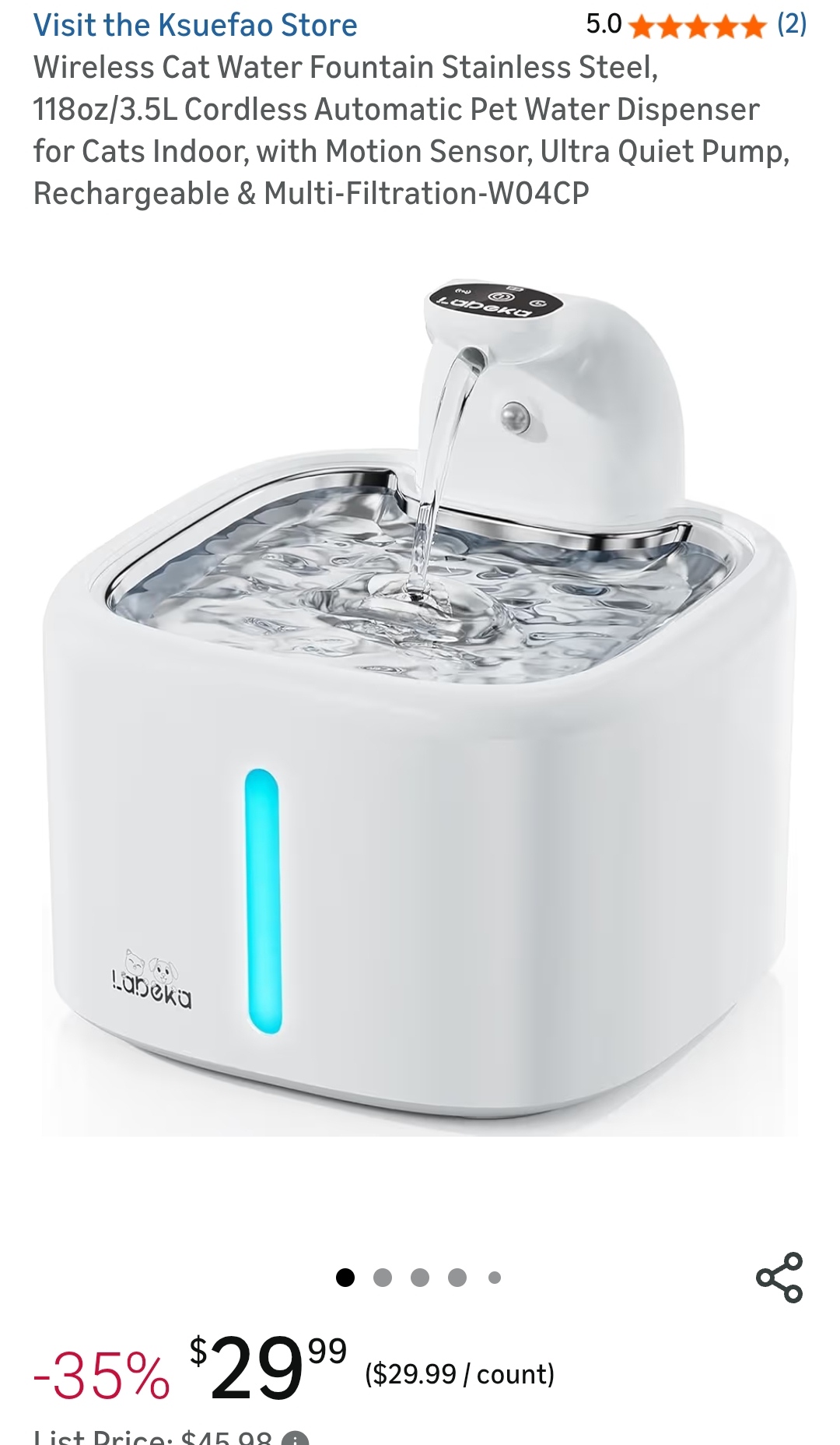 Ksuefao cat automatic water dispenser