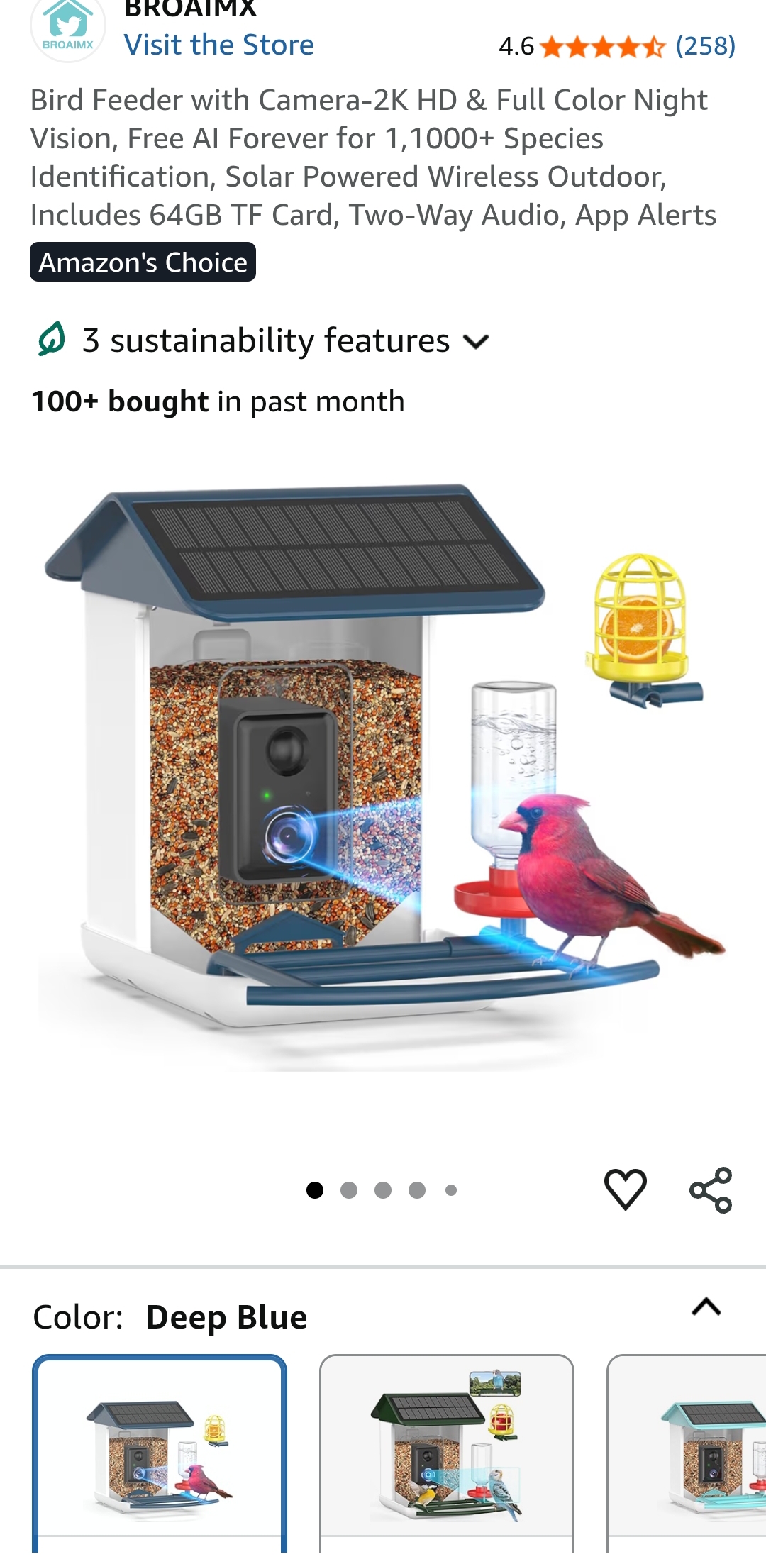 smart bird feeder with camera