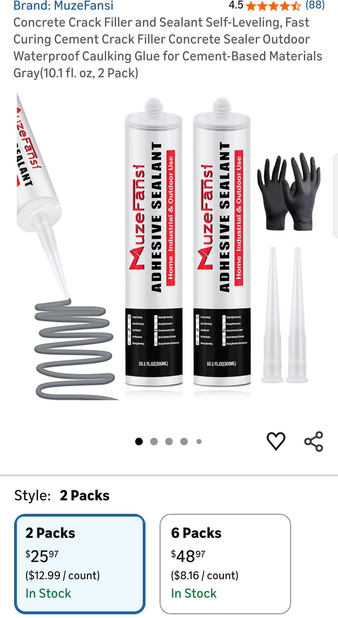 concrete crack filler