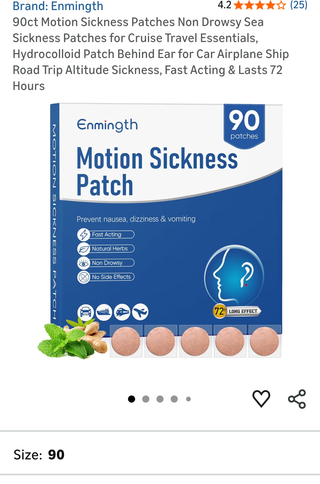 motion sickness patches