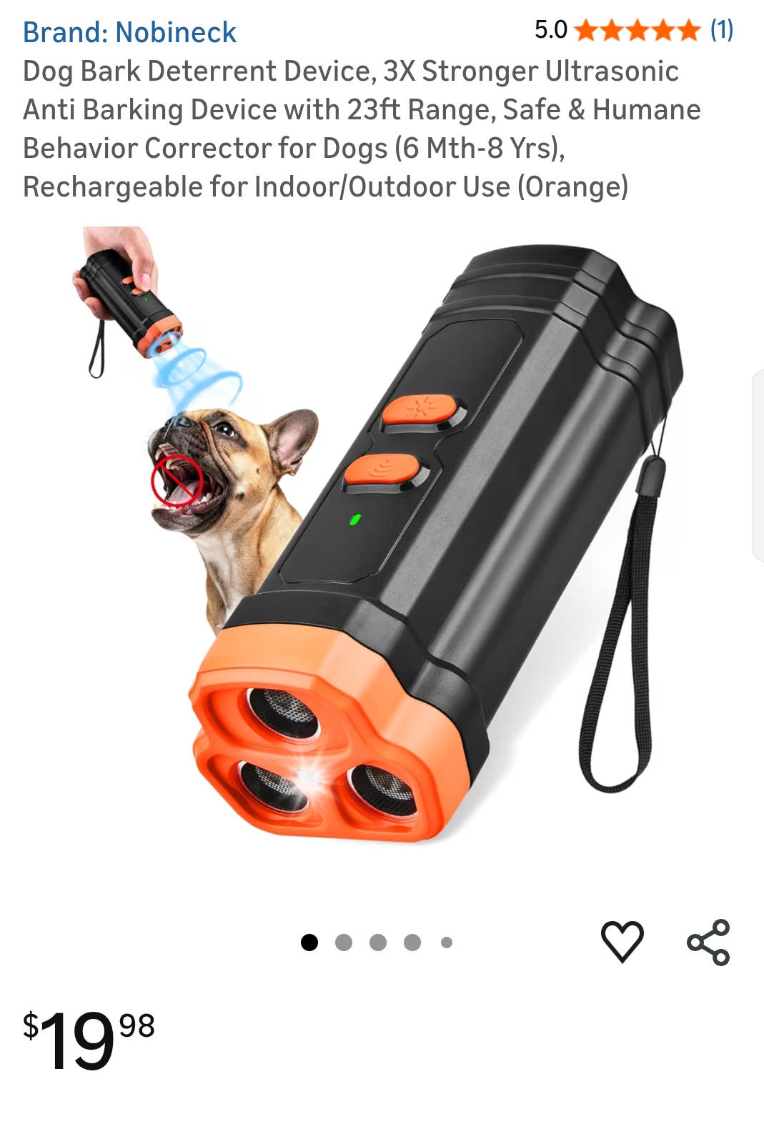 Dog Bark Deterrent Device