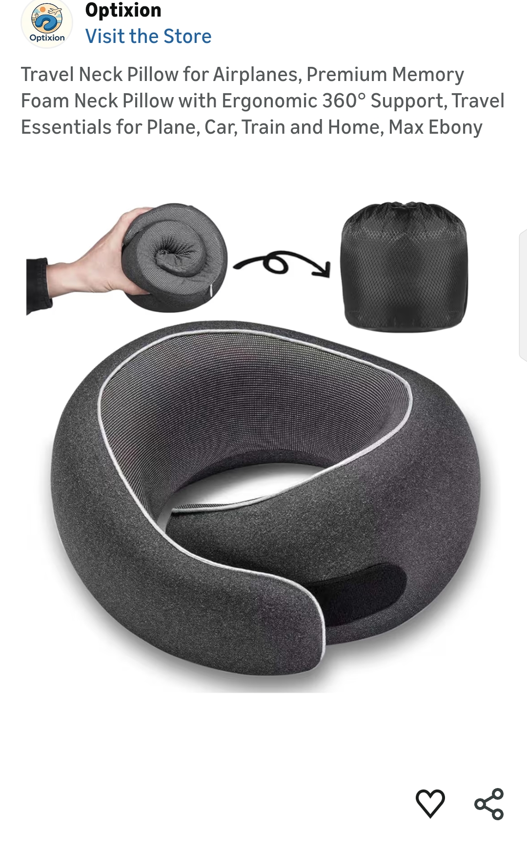 Travel Neck Pillow for