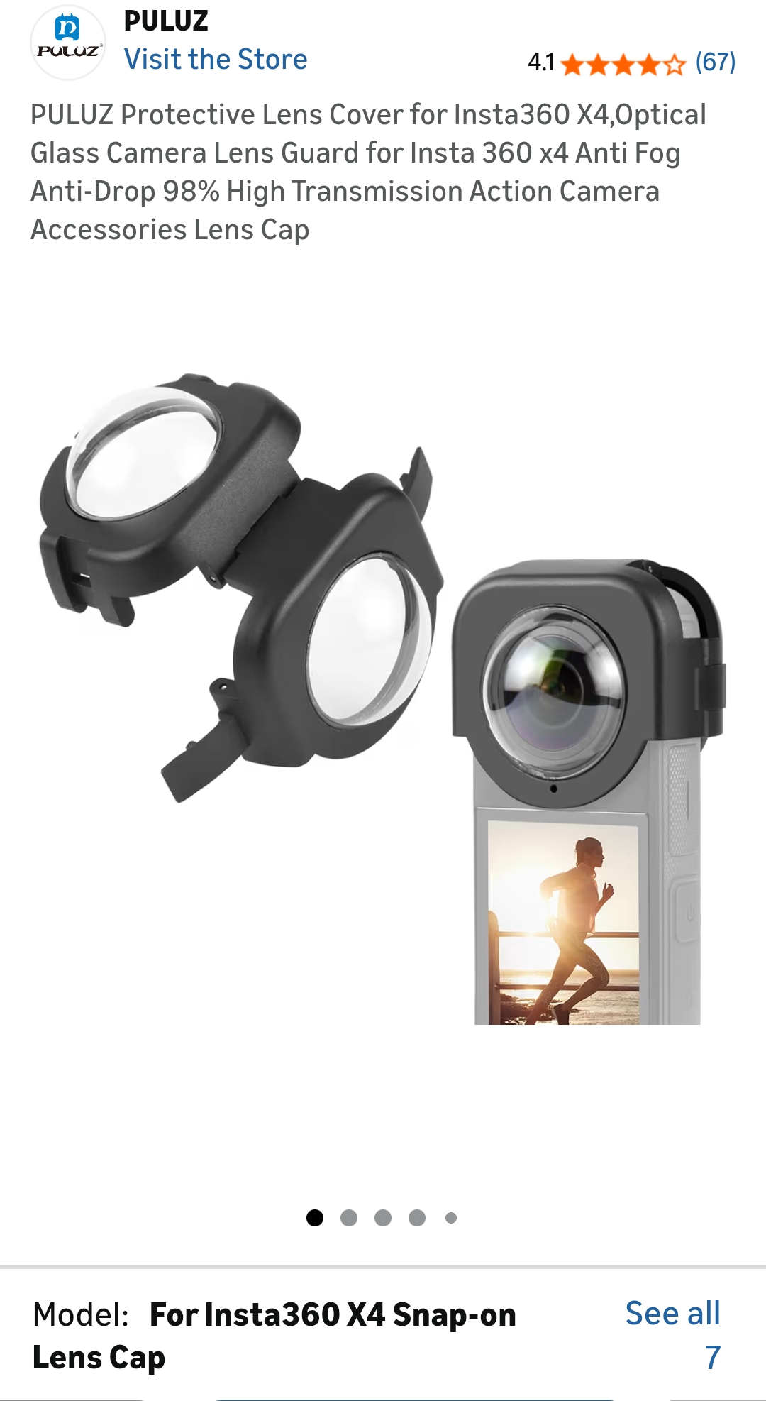 insta360 x4 lens cover