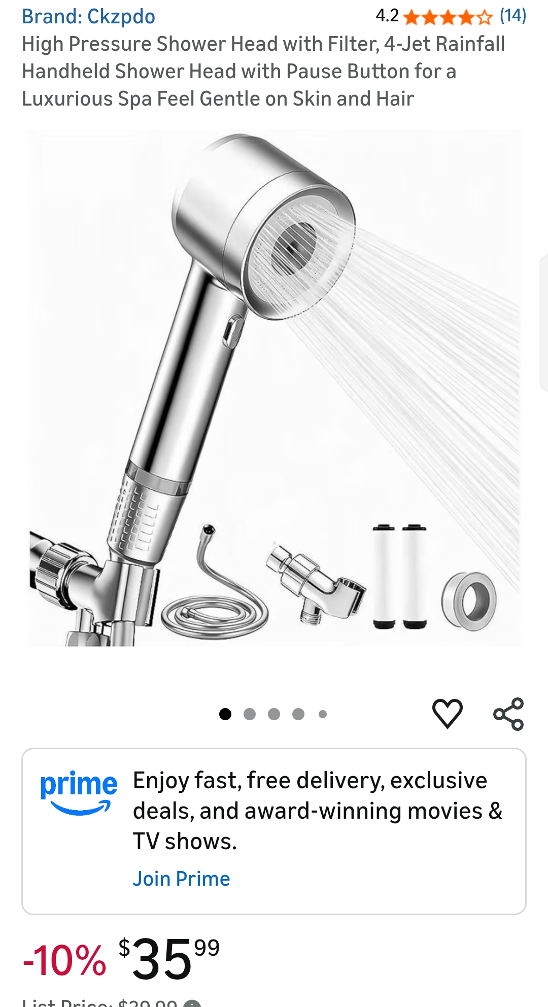 hand held shower head