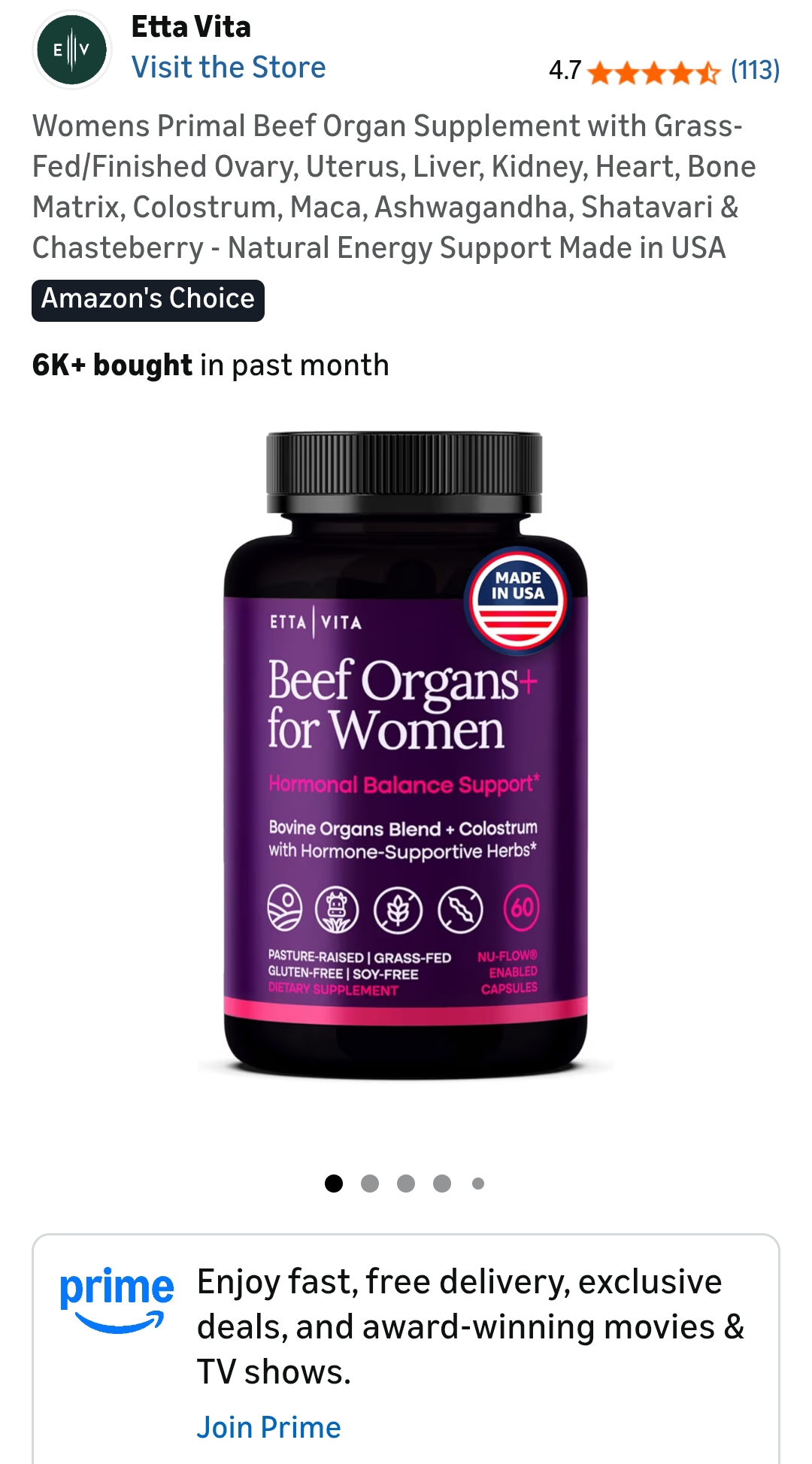 beef liver supplements for women