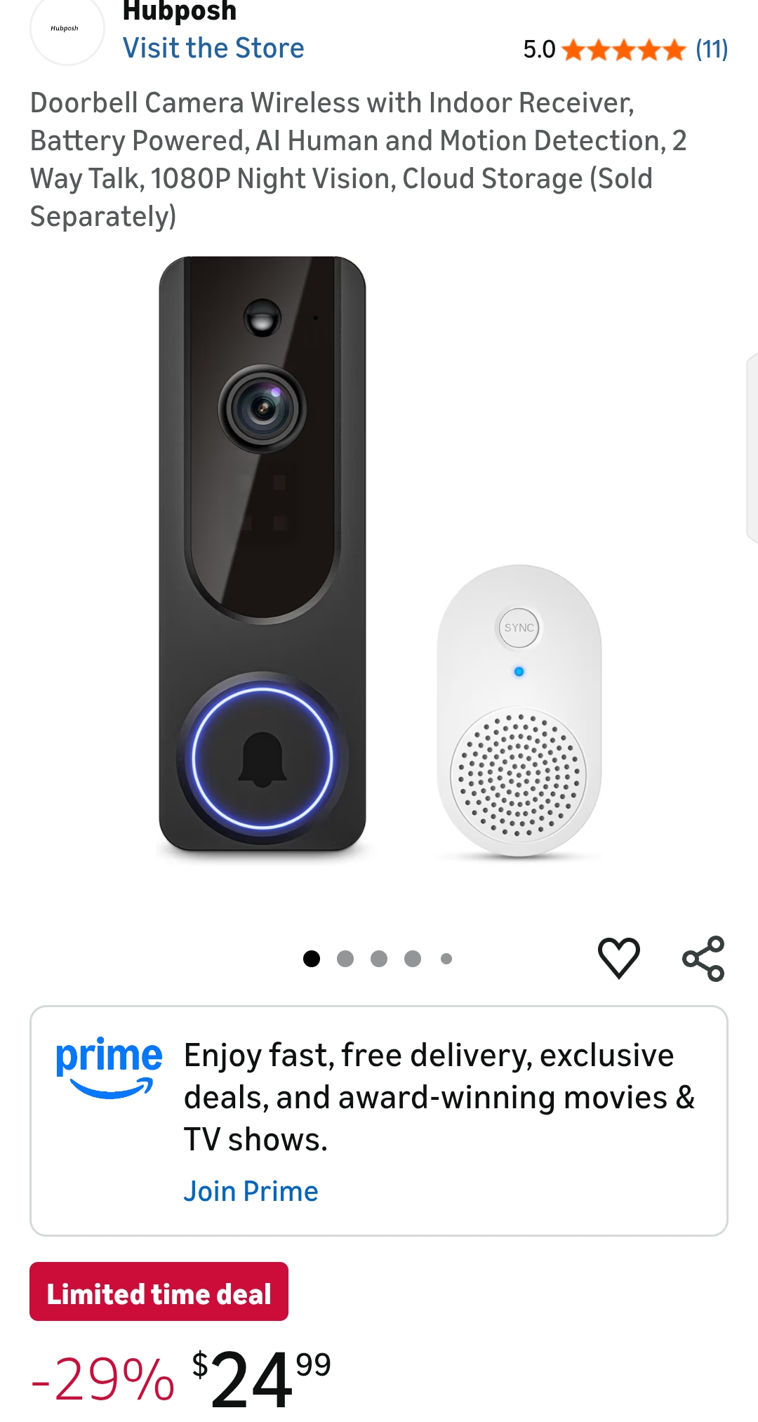 SearByte doorbell camera