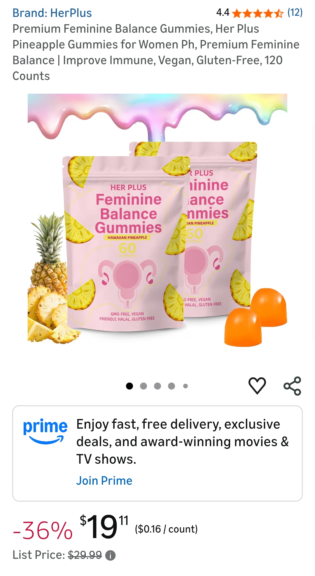 HerPlus Nutrition Feminine Gummies