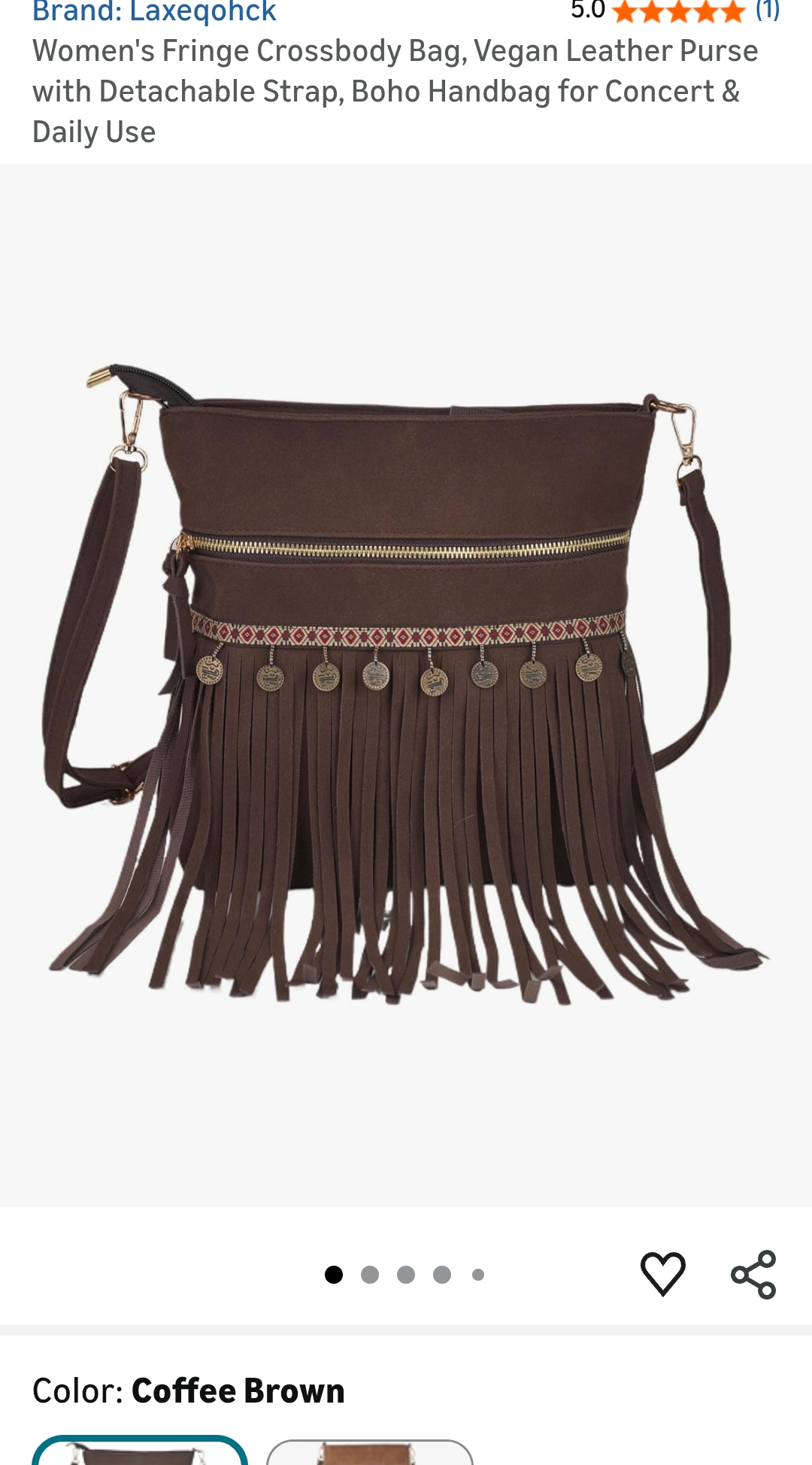 Bohemian style tassel crossbody bag