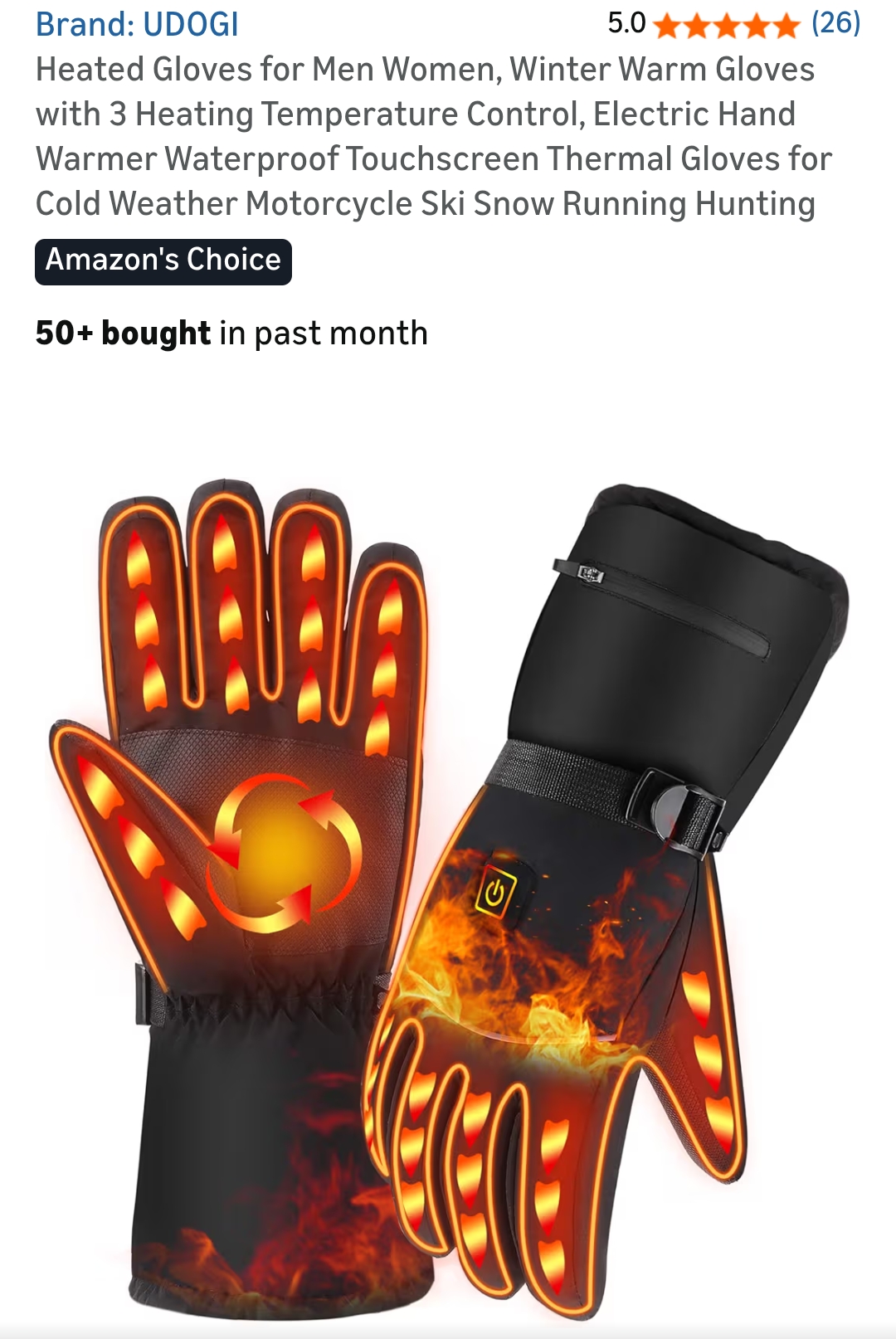 heated gloves for men women winter gloves