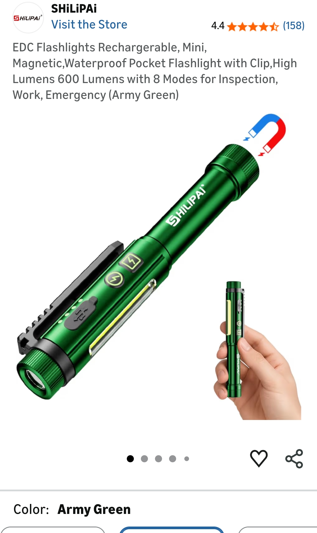 mini flashlight rechargeable