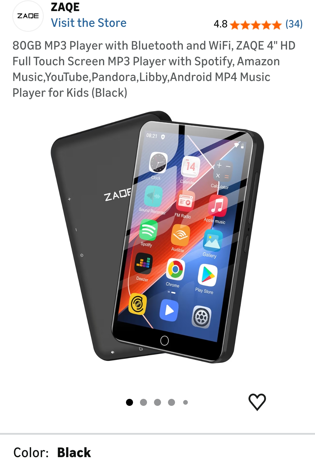 mp3 player with bluetooth and wifi