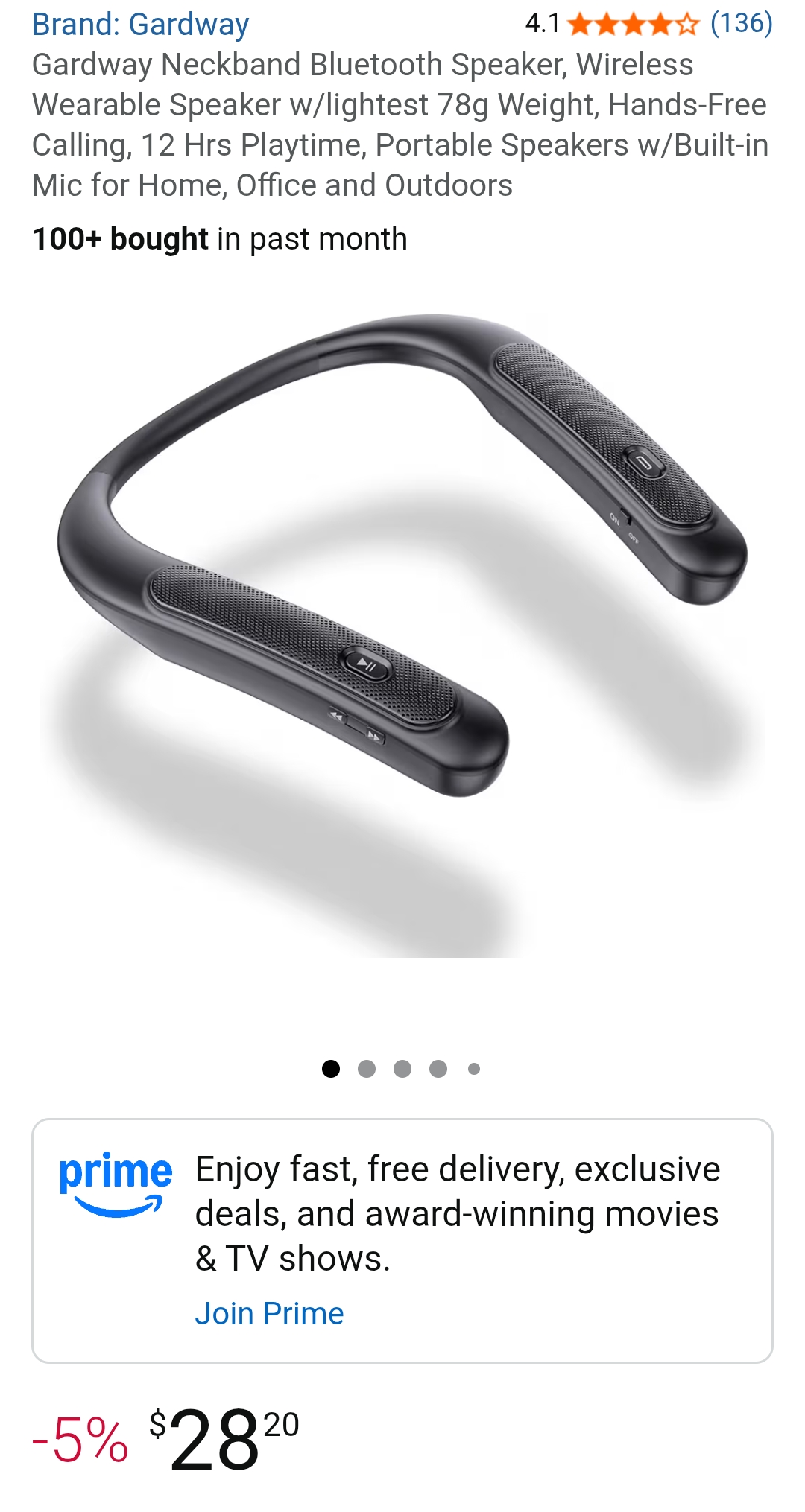 neck bluetooth speaker