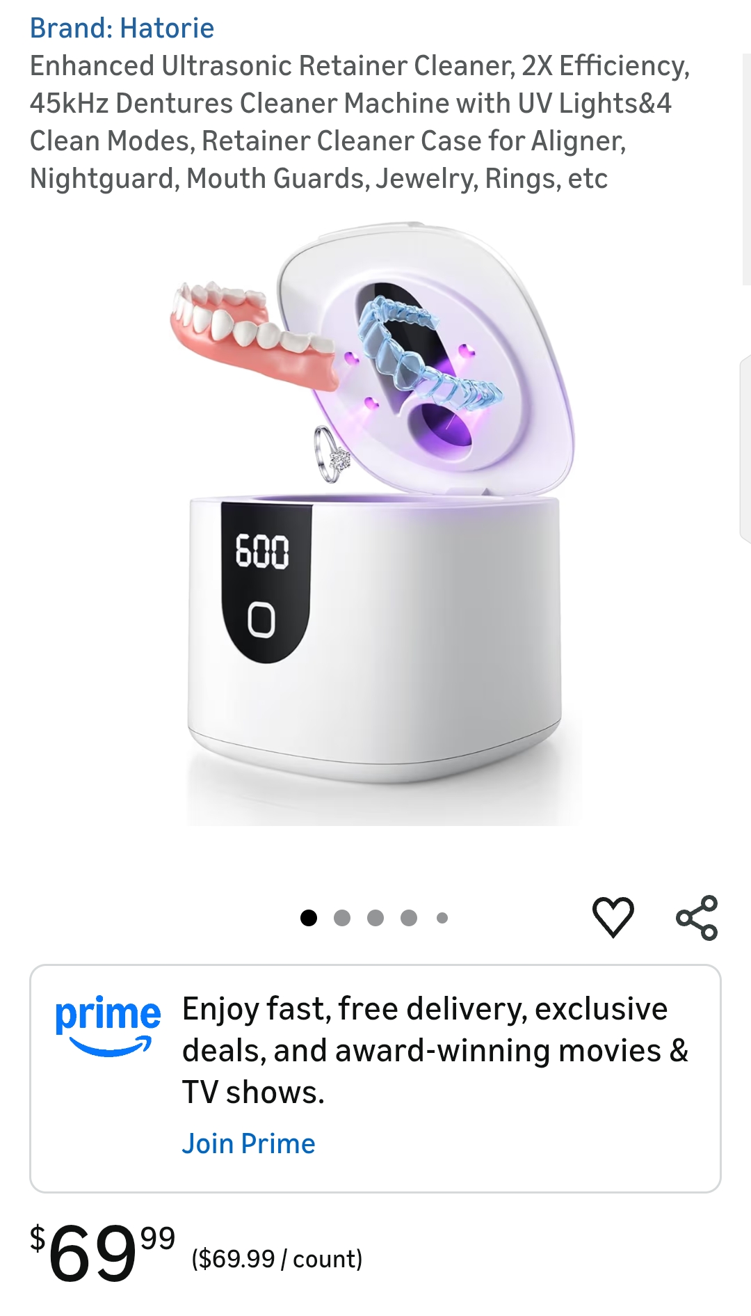 Dentures Cleaner Machine