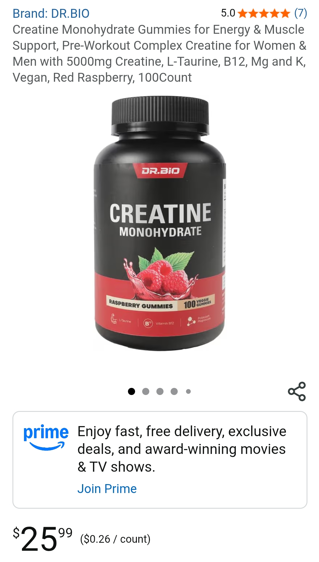 Creatine Monohydrate Gummies
