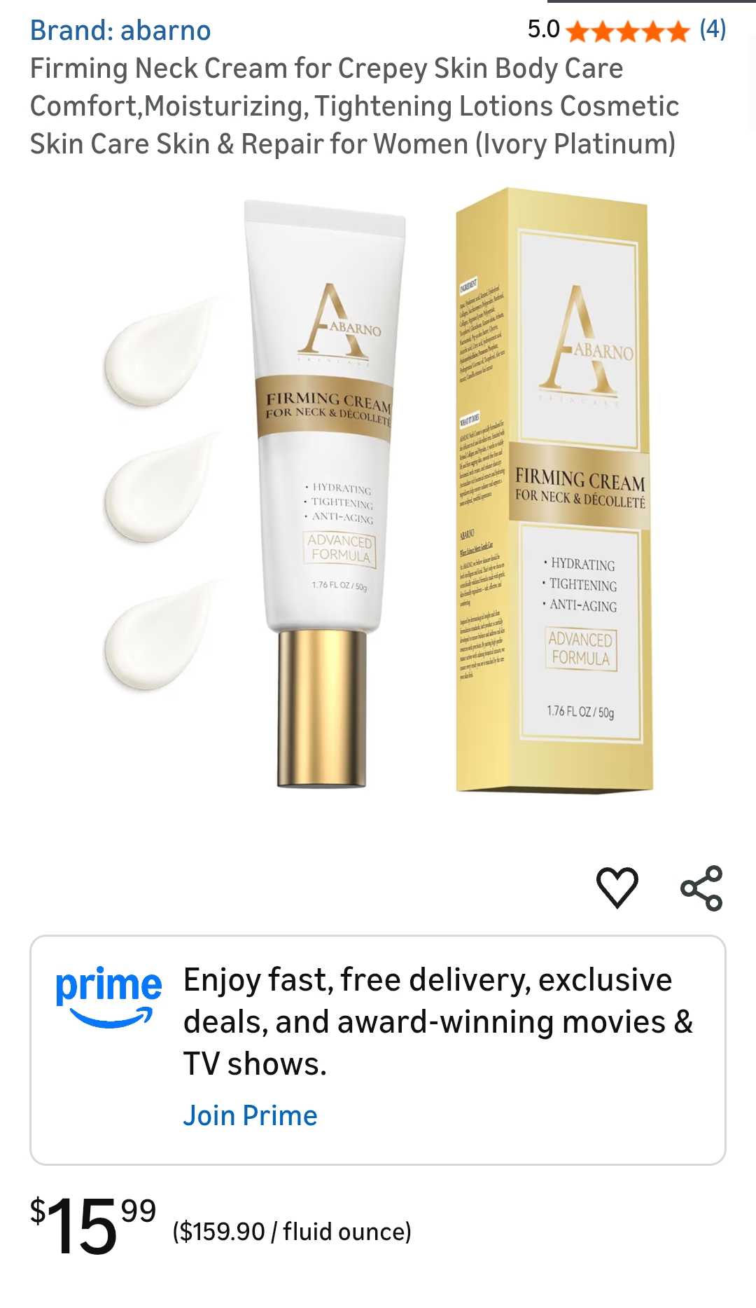 Firming Neck Cream