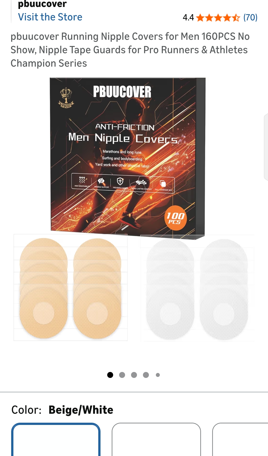 Running nipple covers for men
