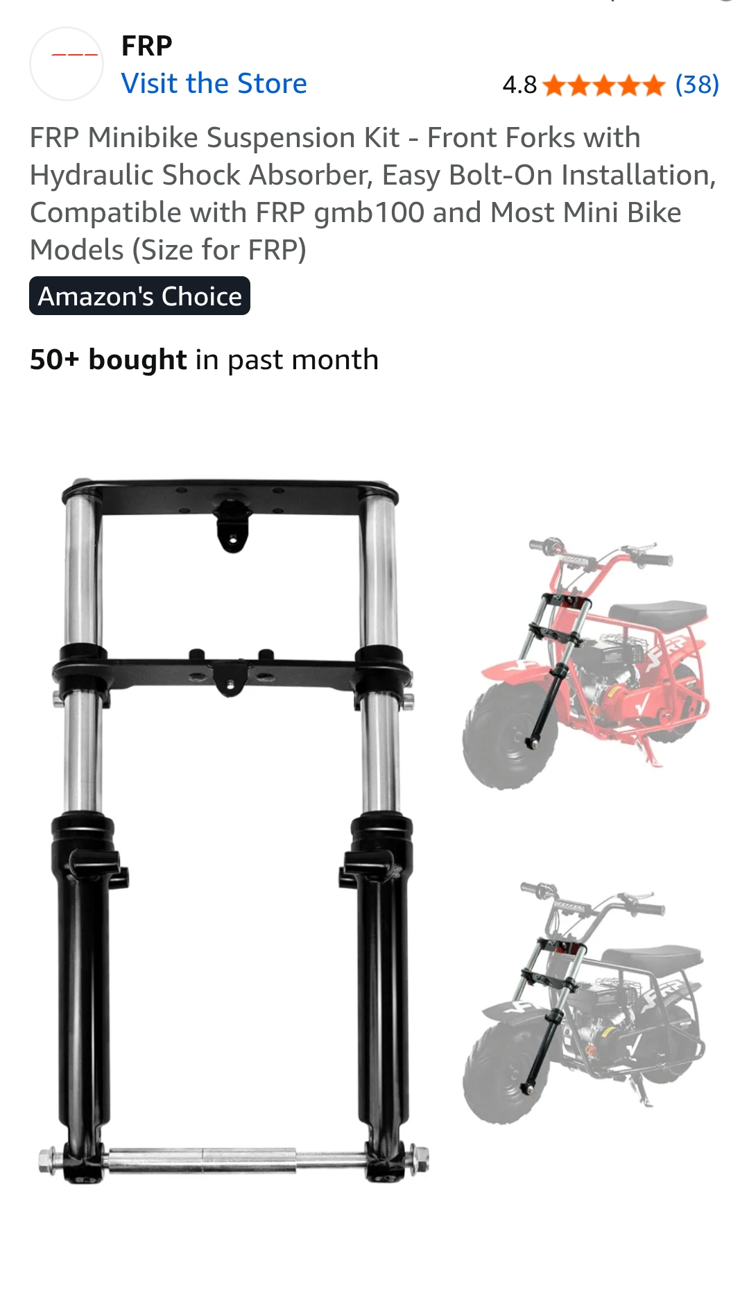 mini bike suspension