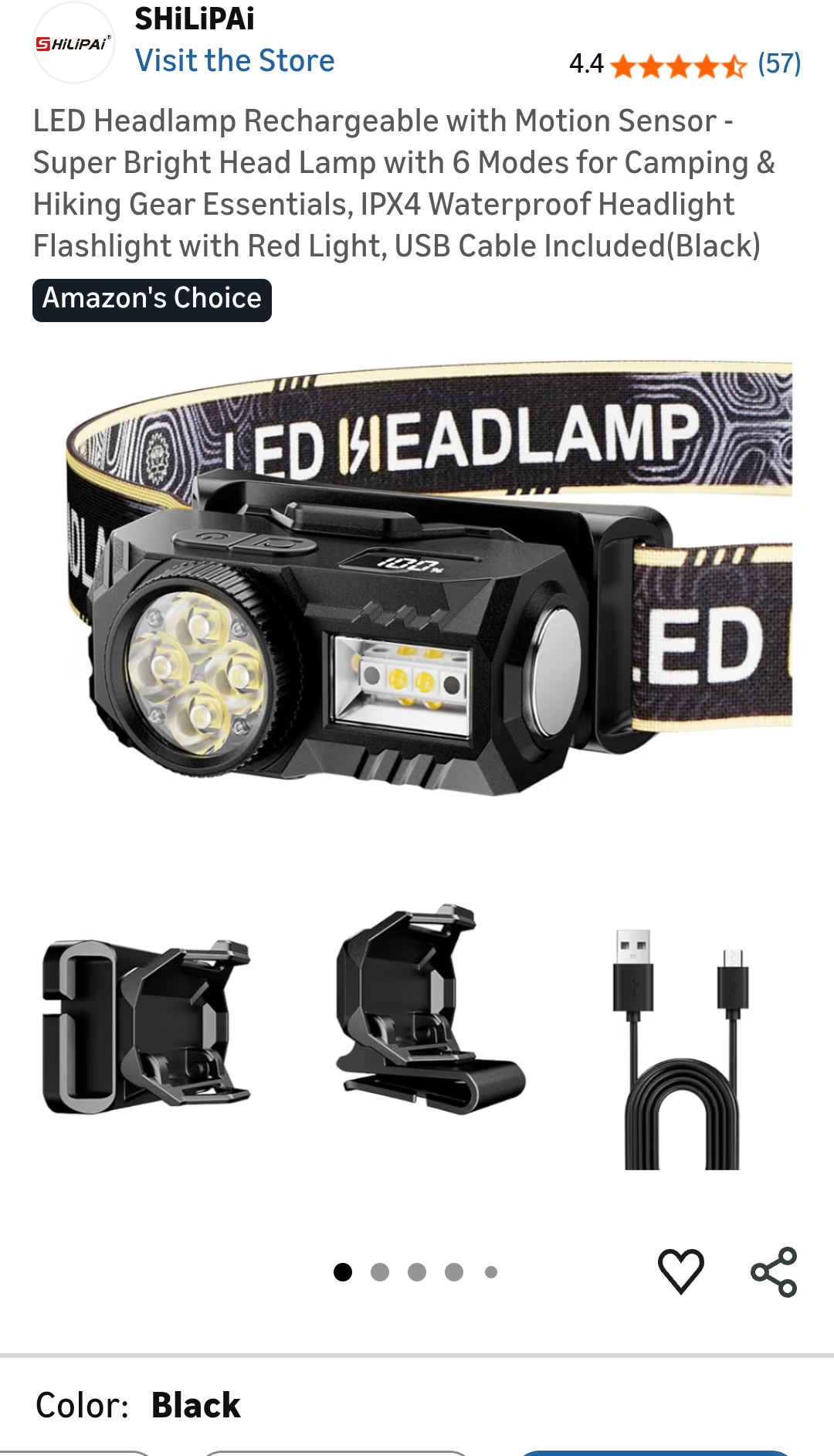 Headlamp Rechargeable