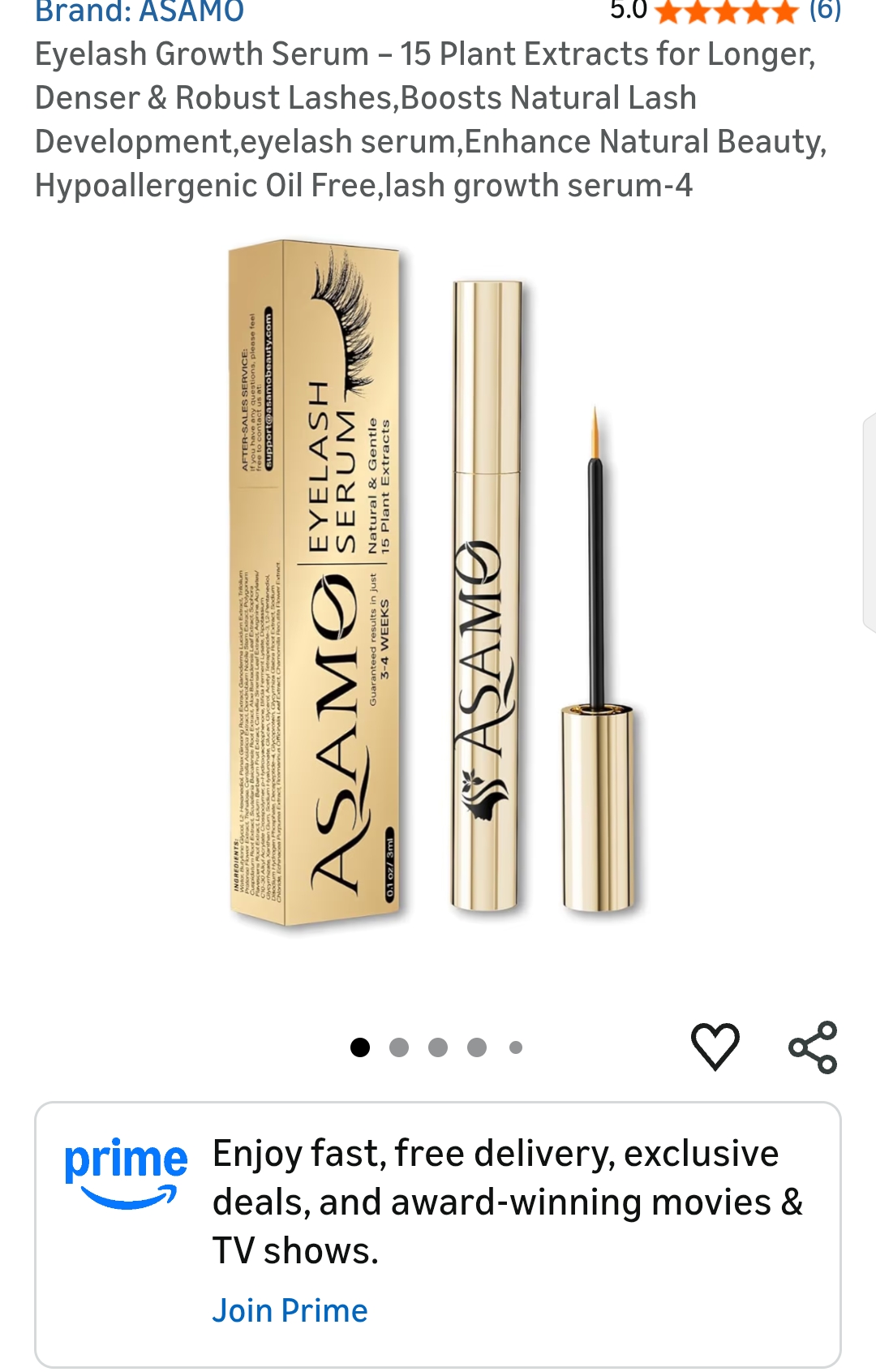 Eyelash Growth Serum