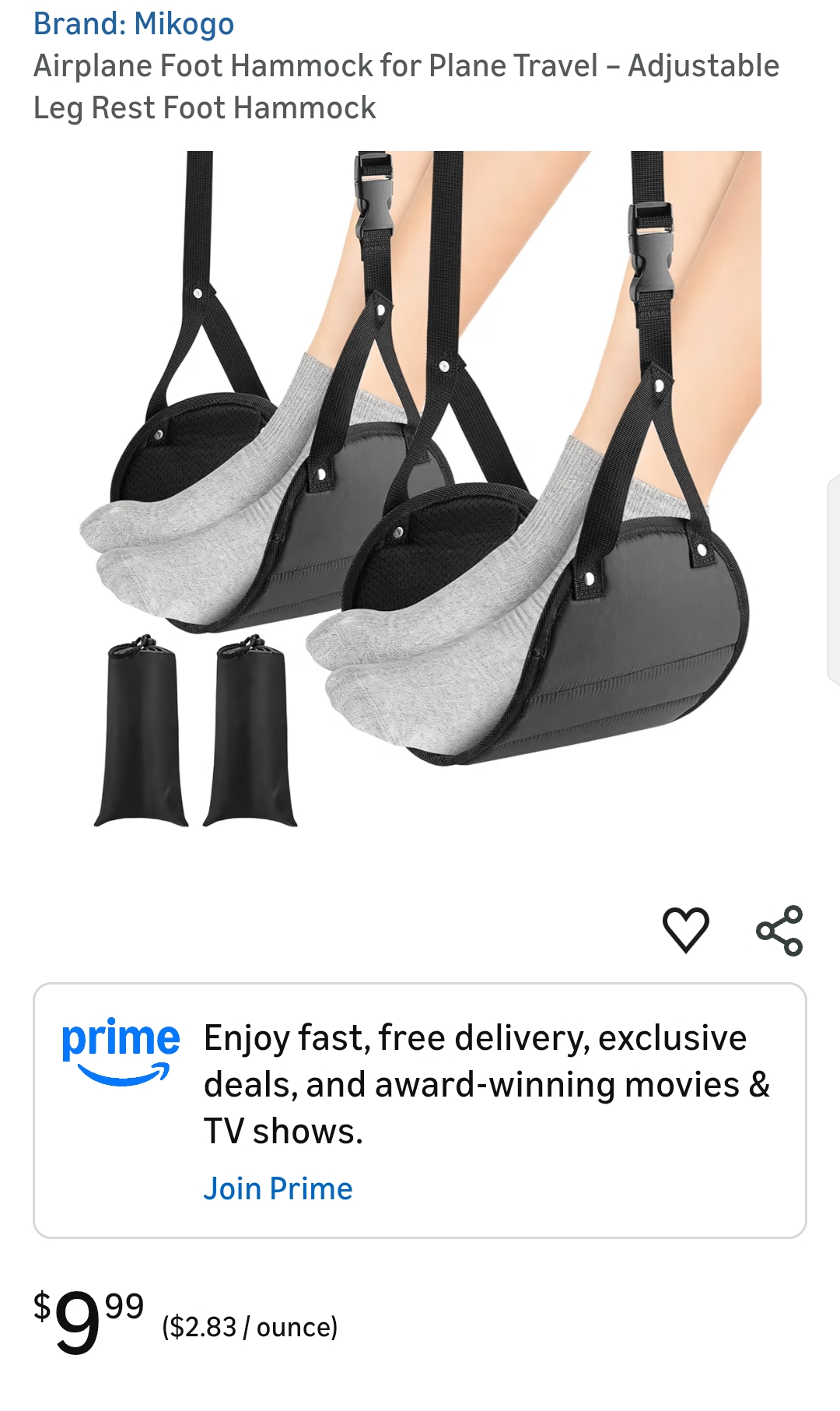 Airplane Foot Hammock for Plane