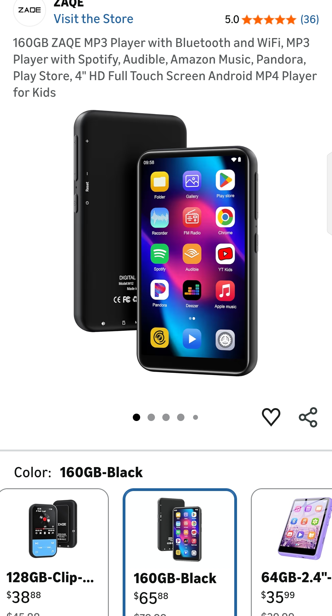 mp3 player with bluetooth and wifi