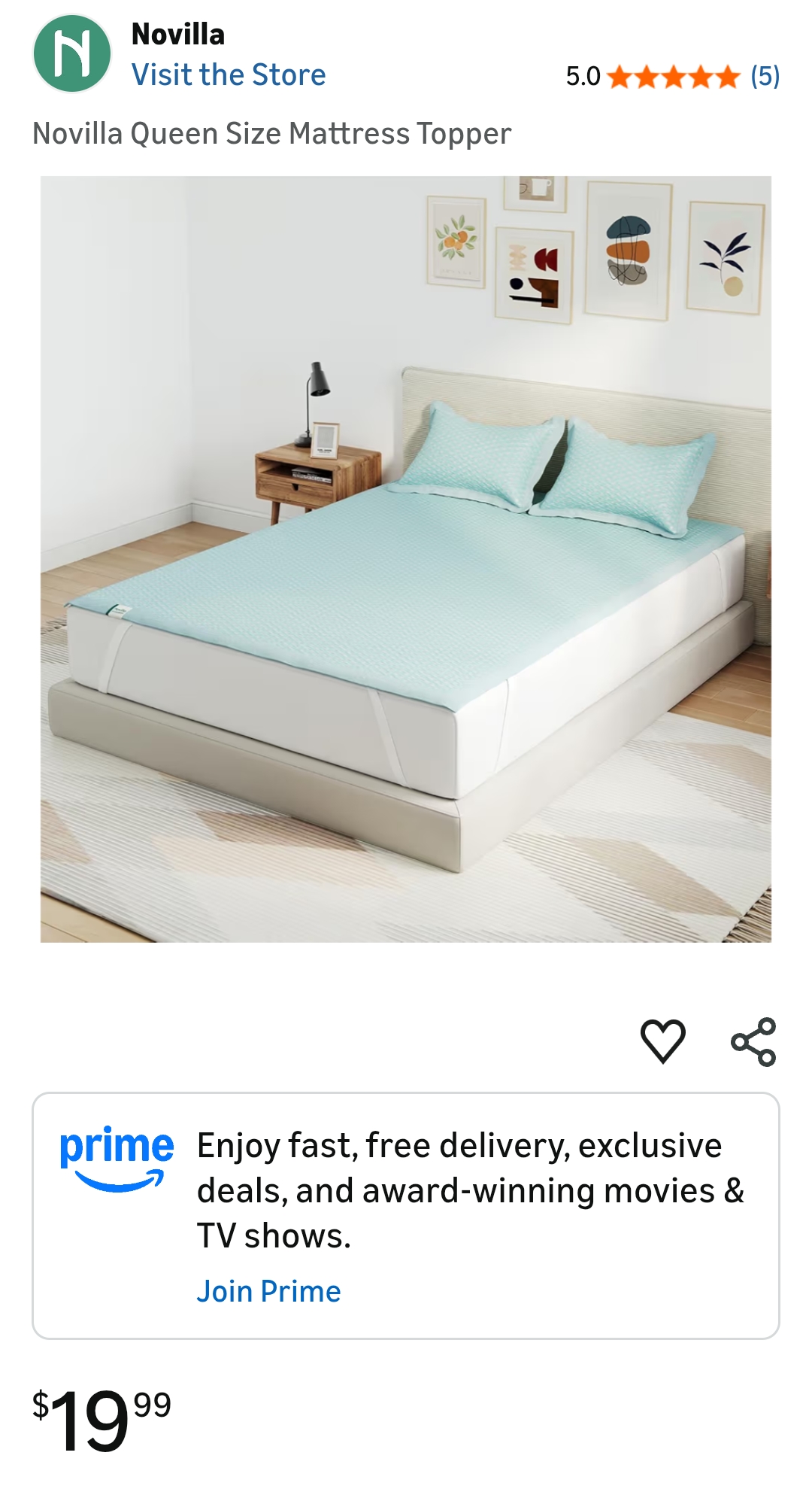 Queen Size Mattress Topper
