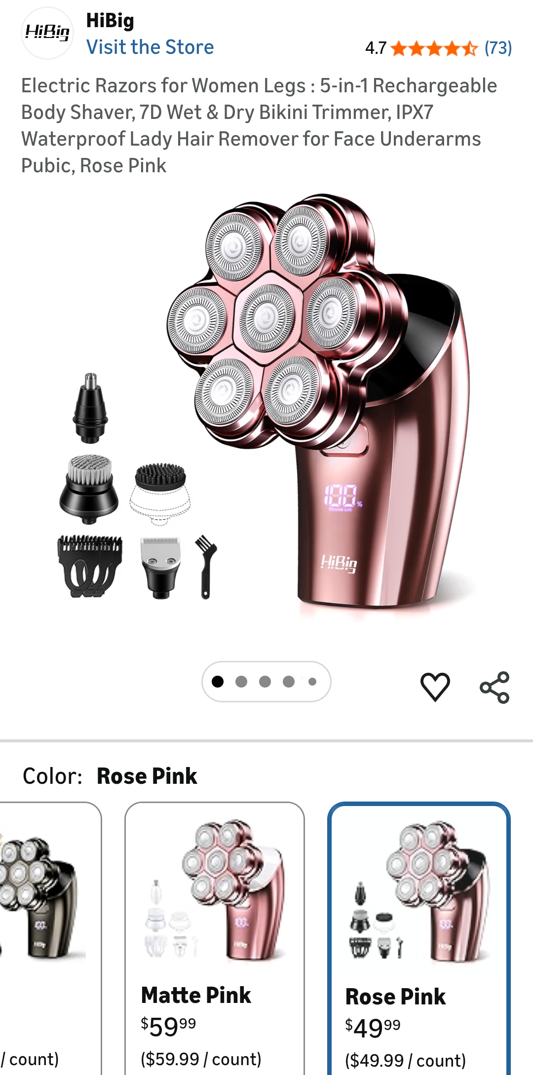 Electric razors for women