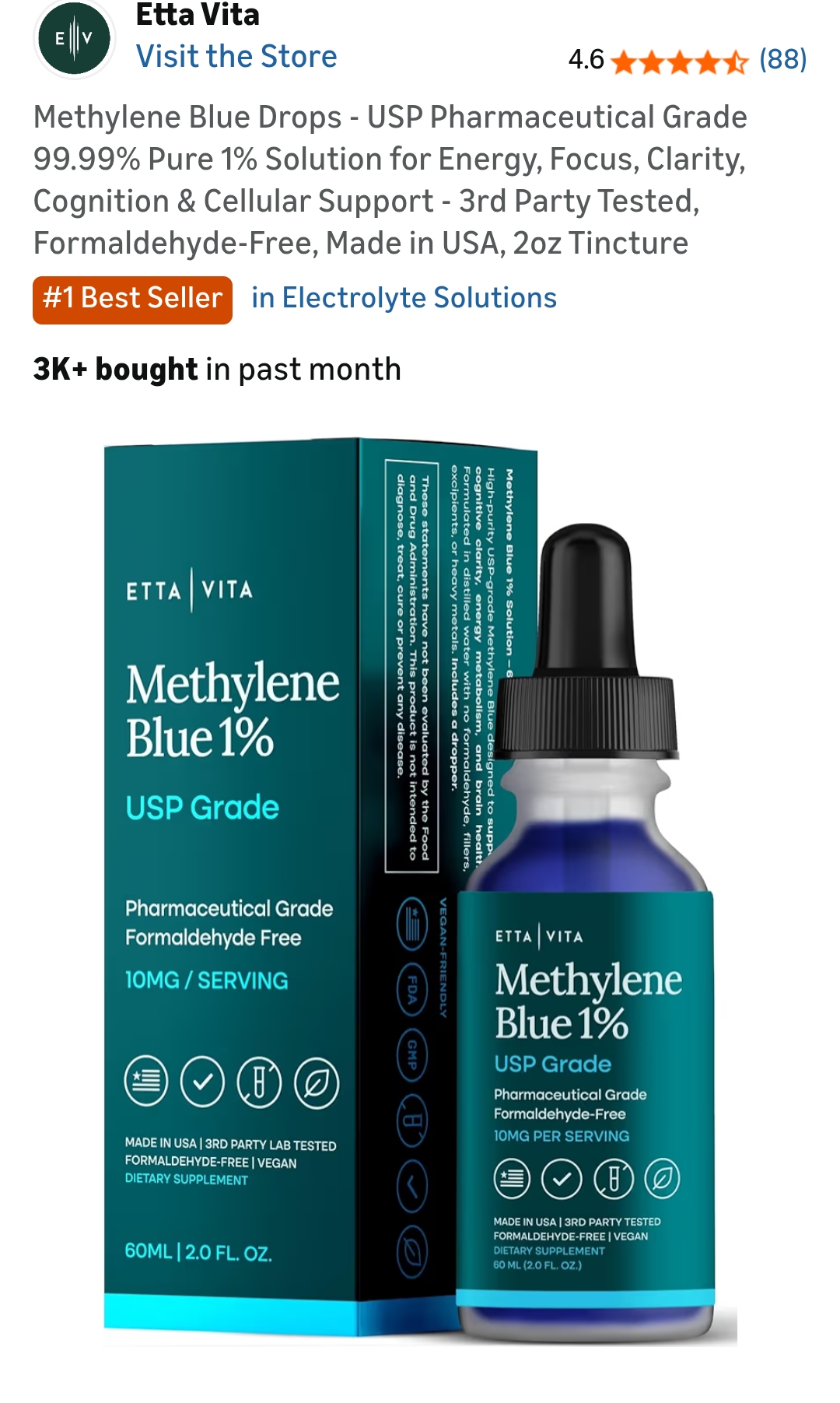 Methylene Blue Drops