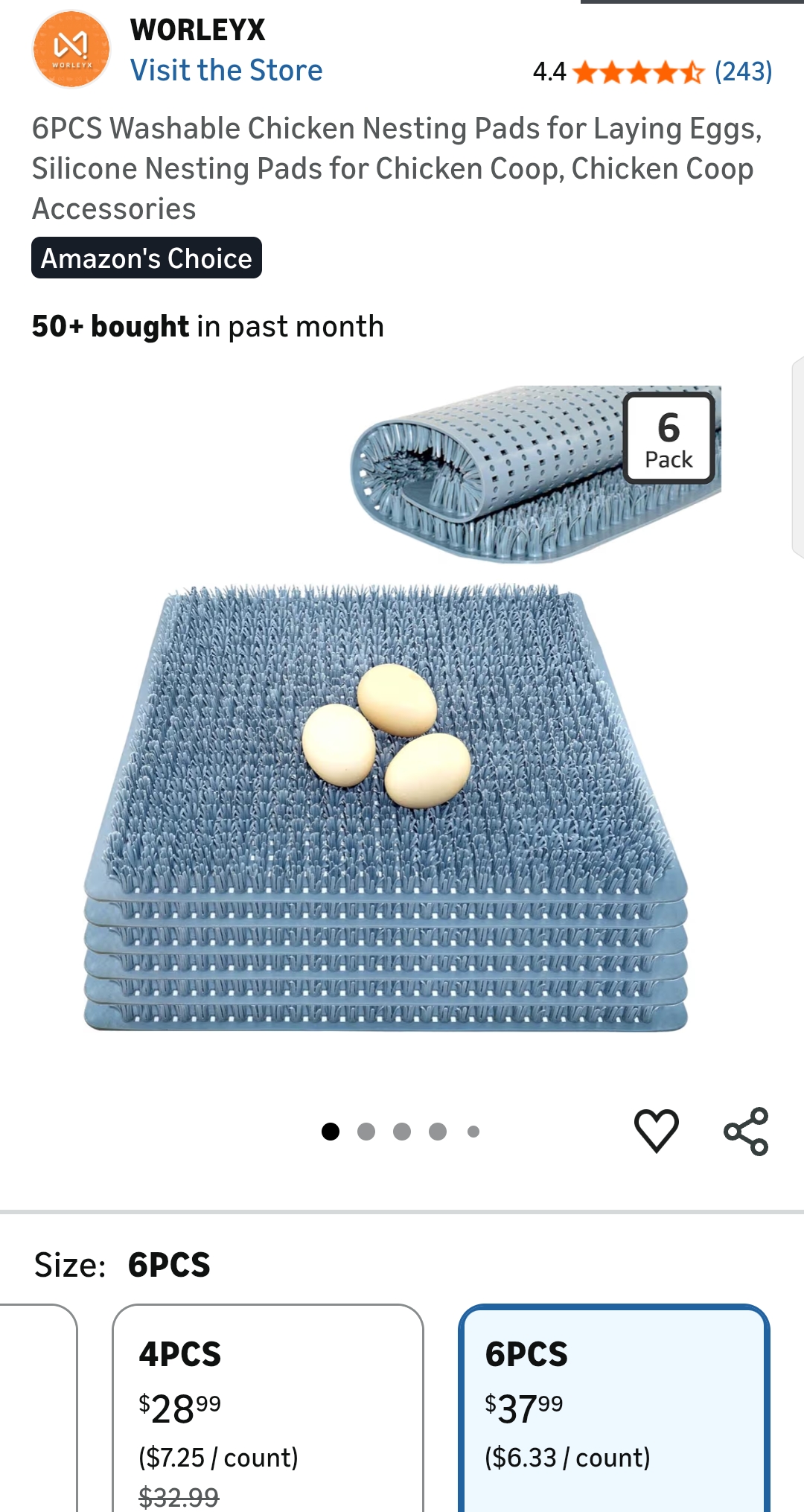 chicken nesting pads