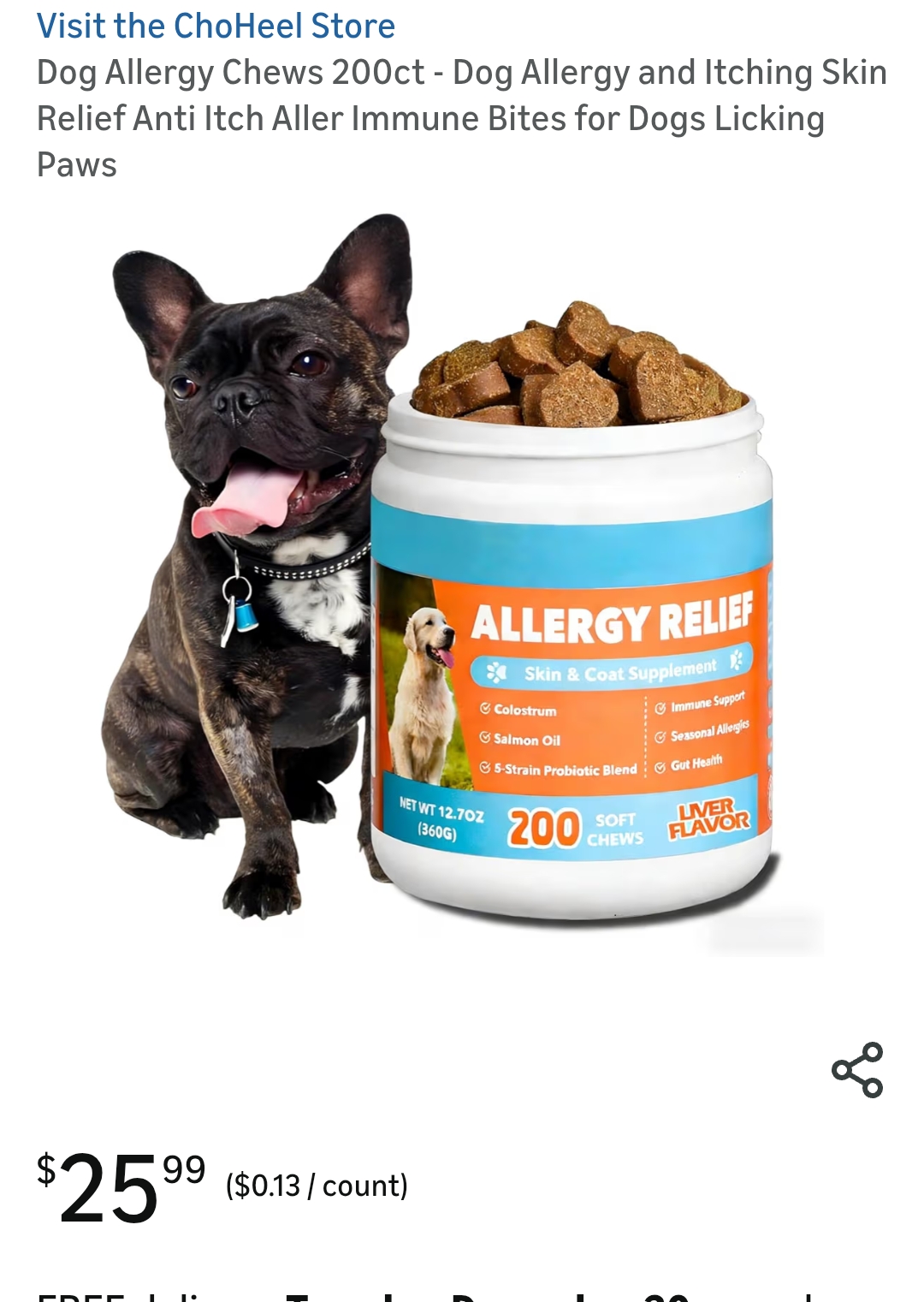 dog allergy chews
