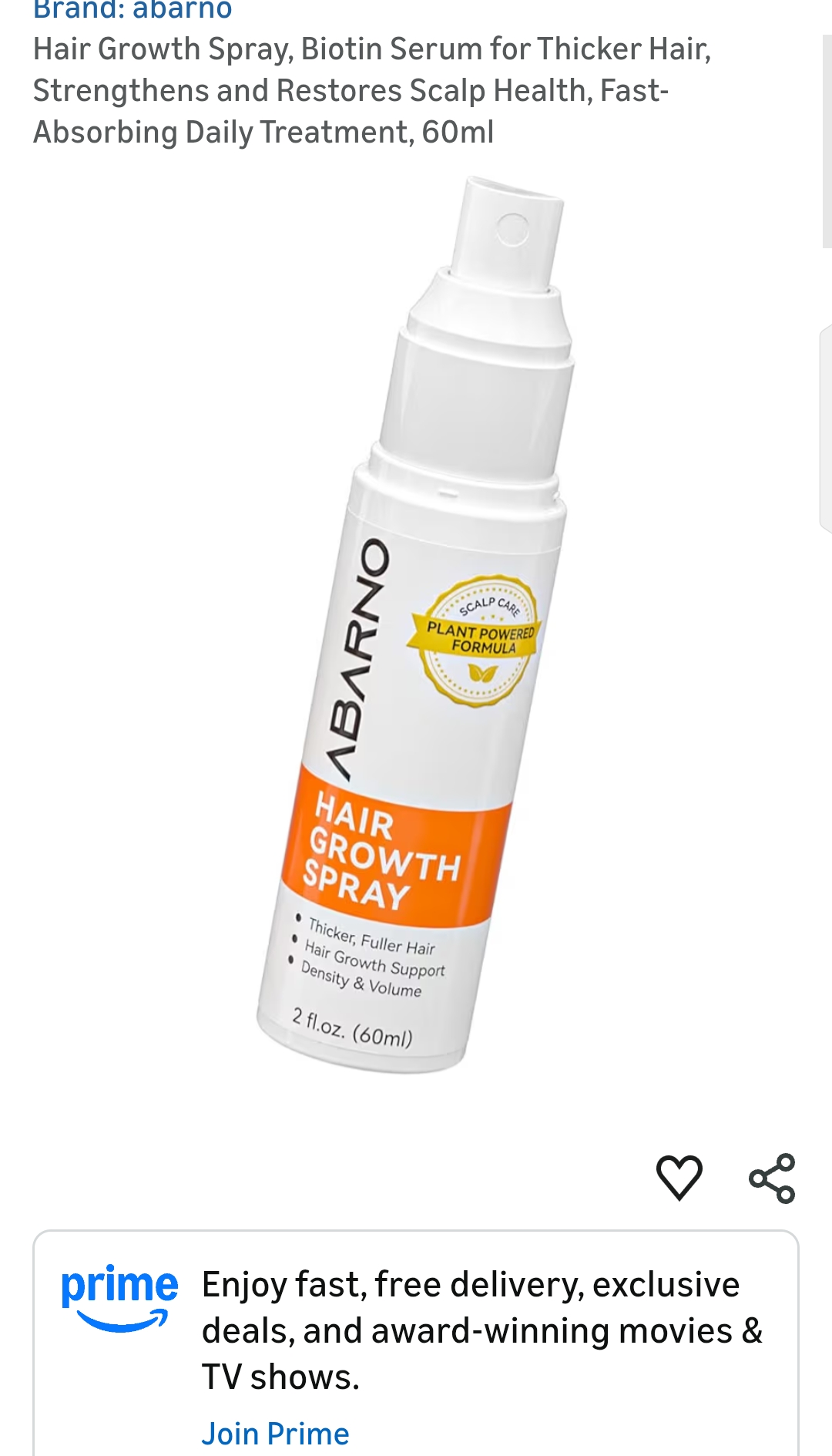 Abarno Hair Growth Spray