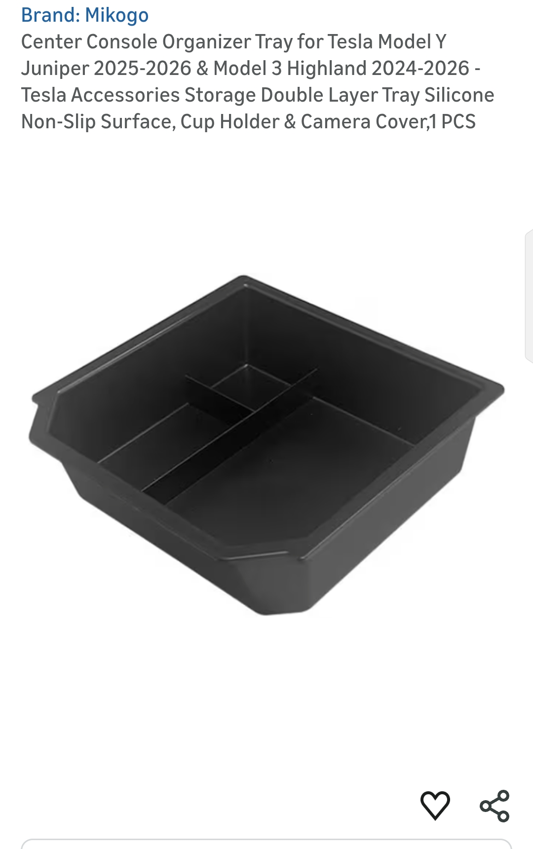 Center Console Organizer