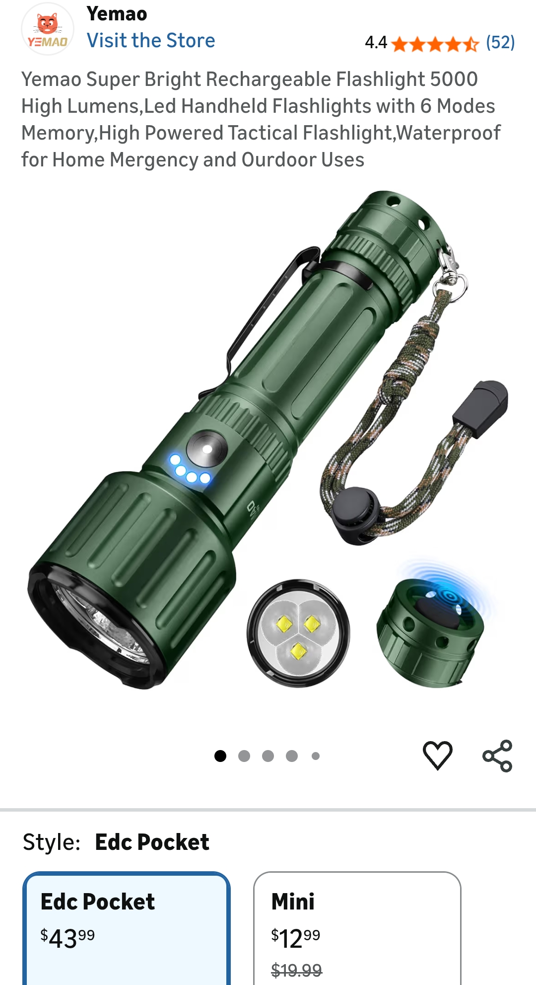 flashlight Rechargeable