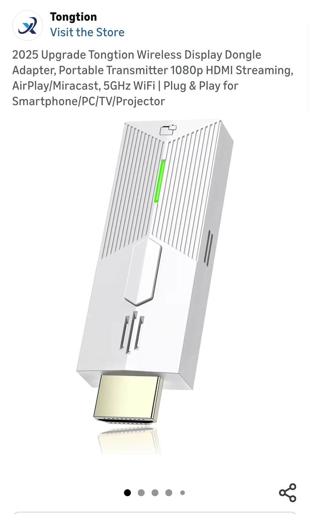 2025 Upgrade Wireless Display Dongle Adapter