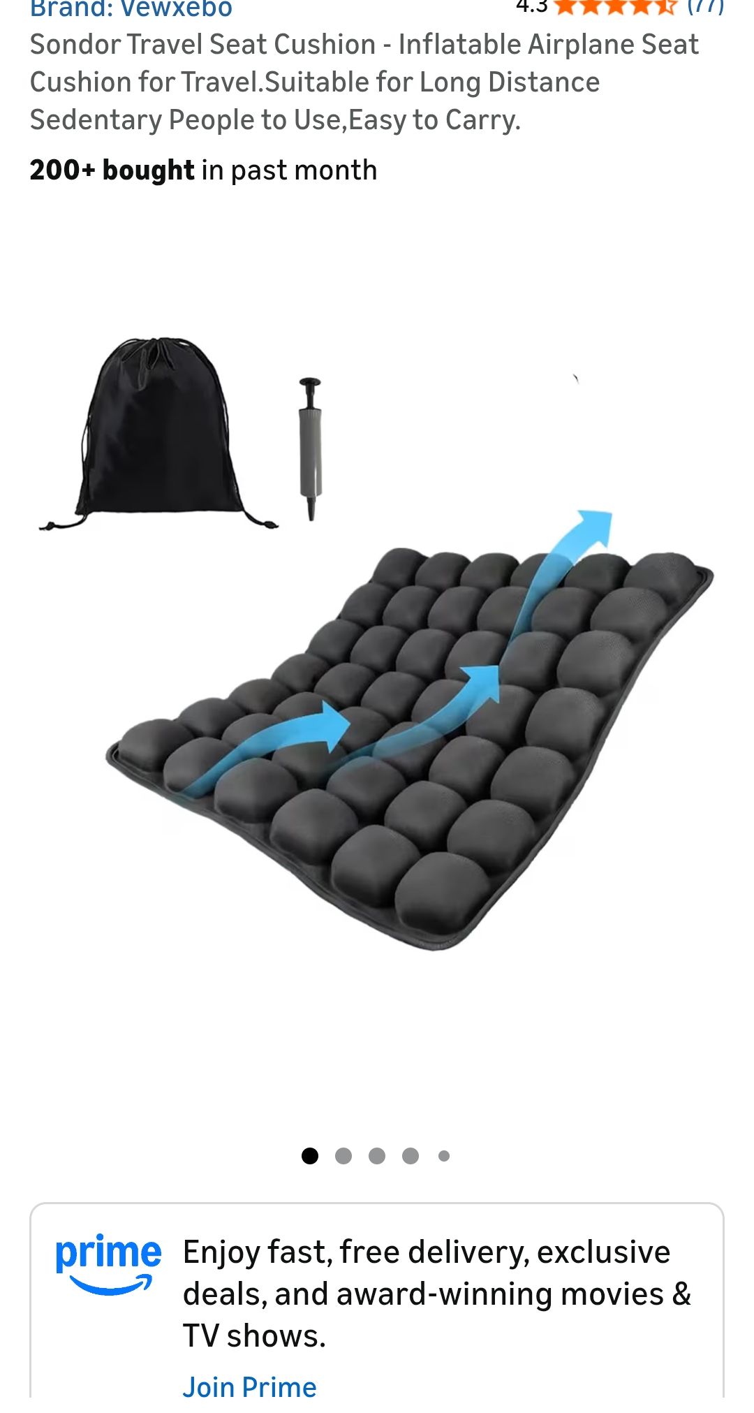 Comfortable Airplane seat