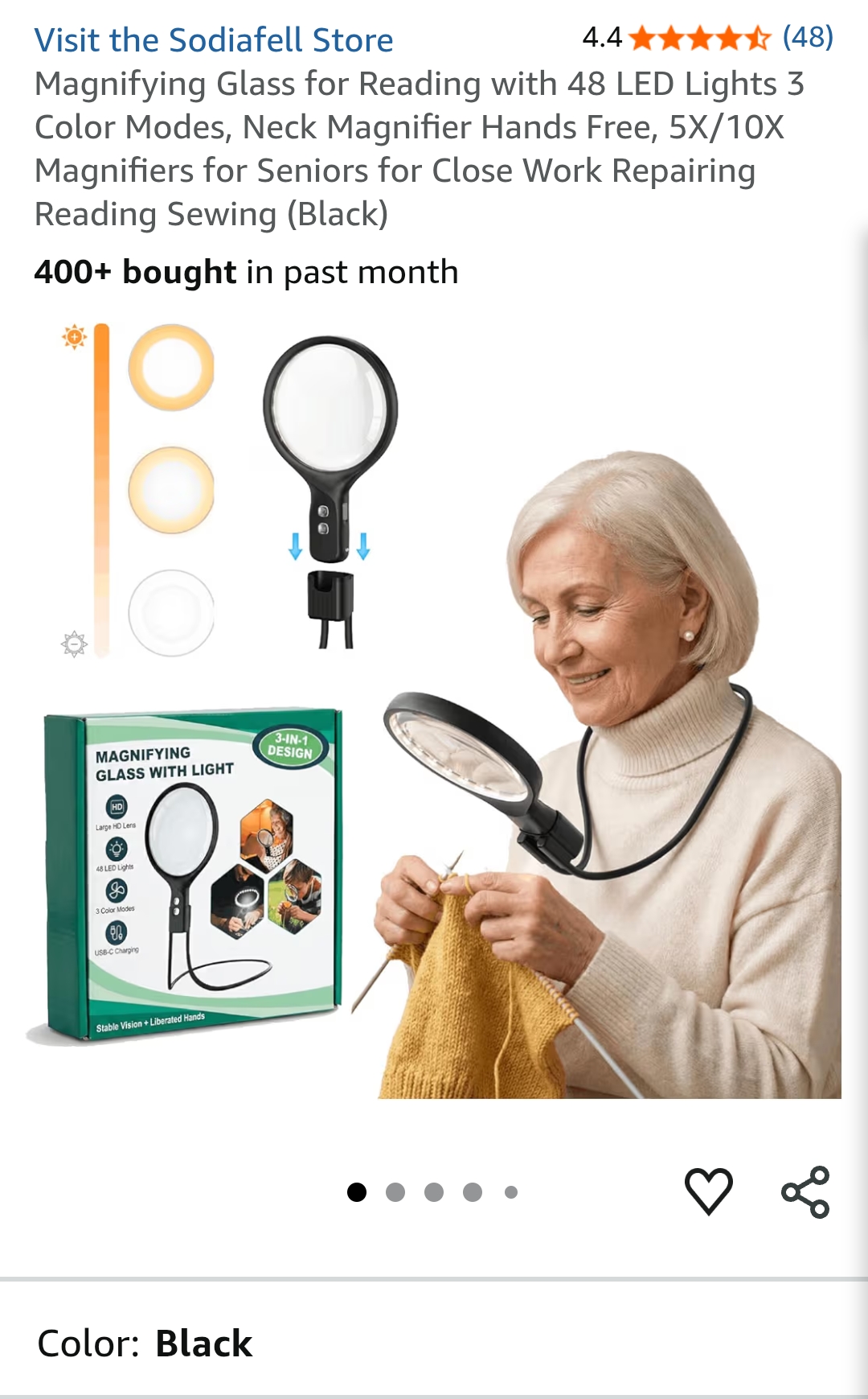 magnifying glass with light
