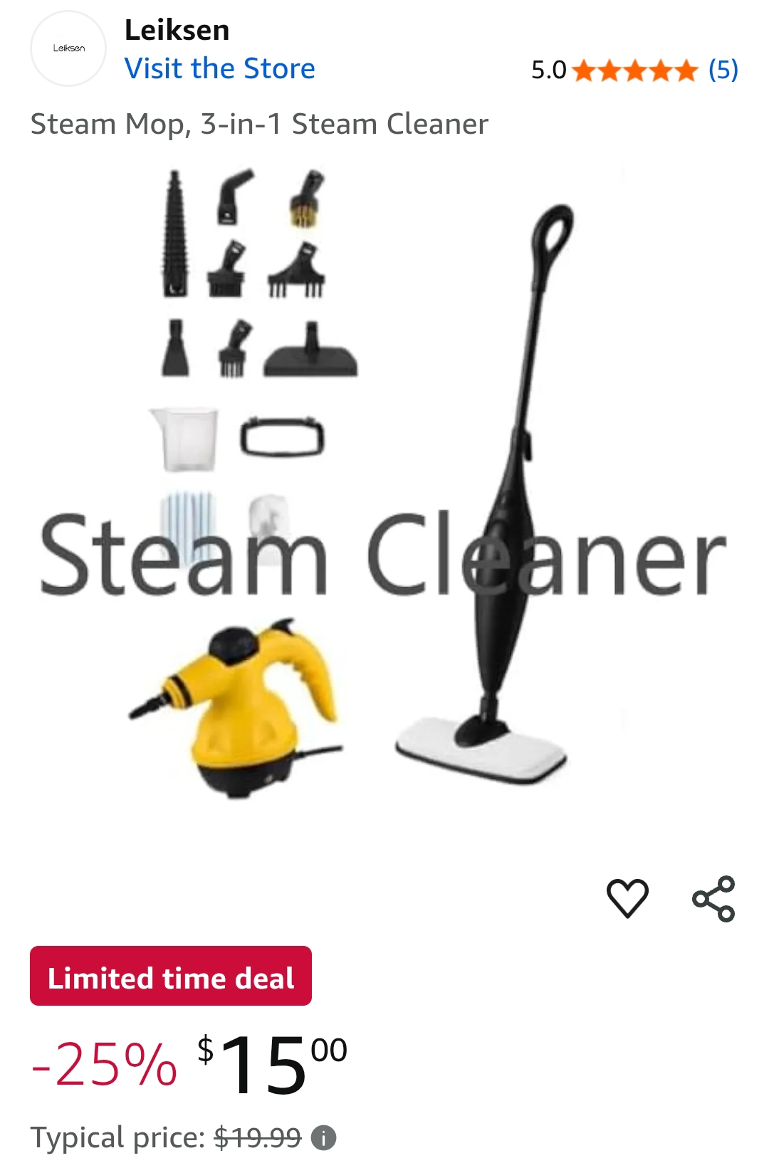 Steam Mop, 3-in-1