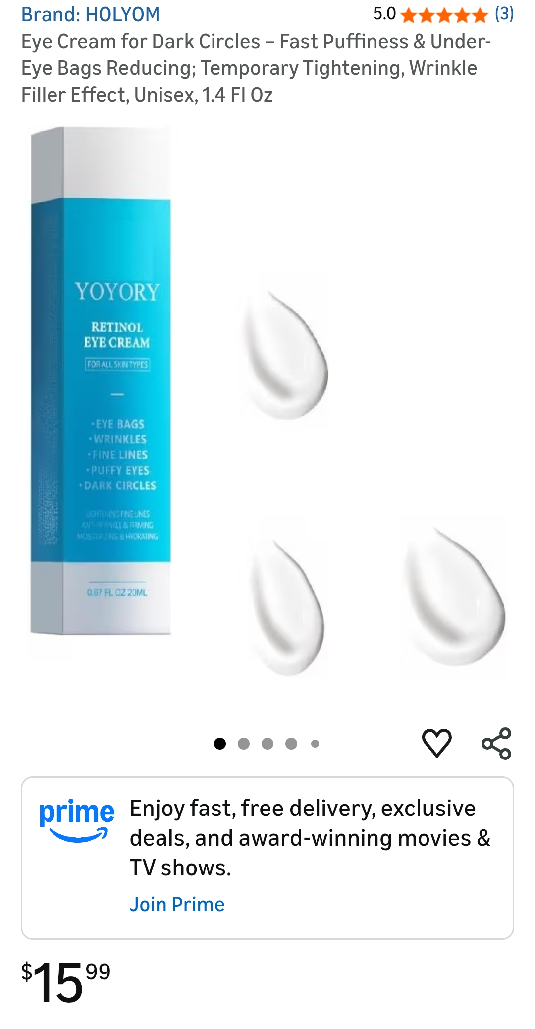 Eye Cream for Dark Circles