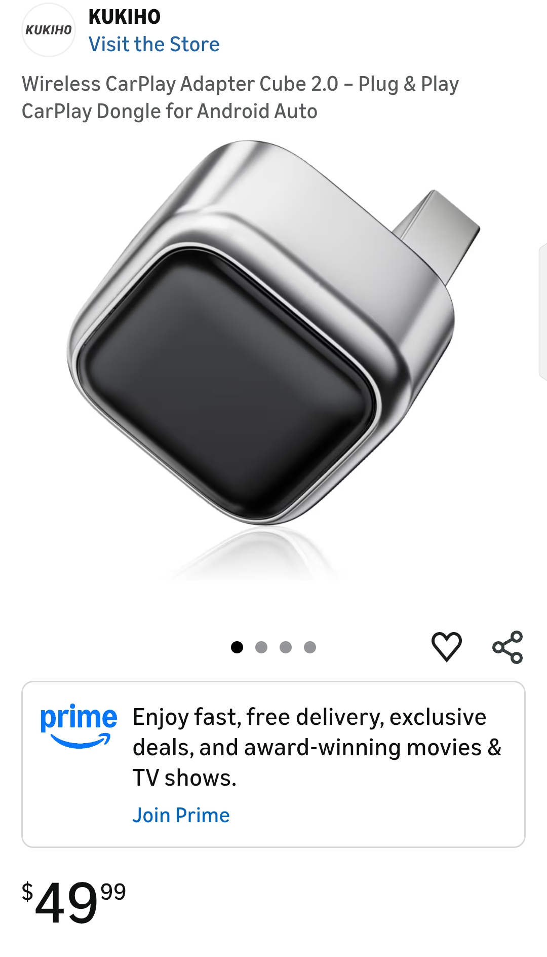 Wireless CarPlay Adapter Cube