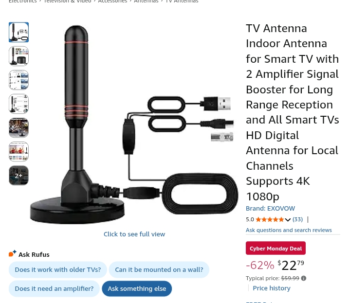 antenna for smart tv